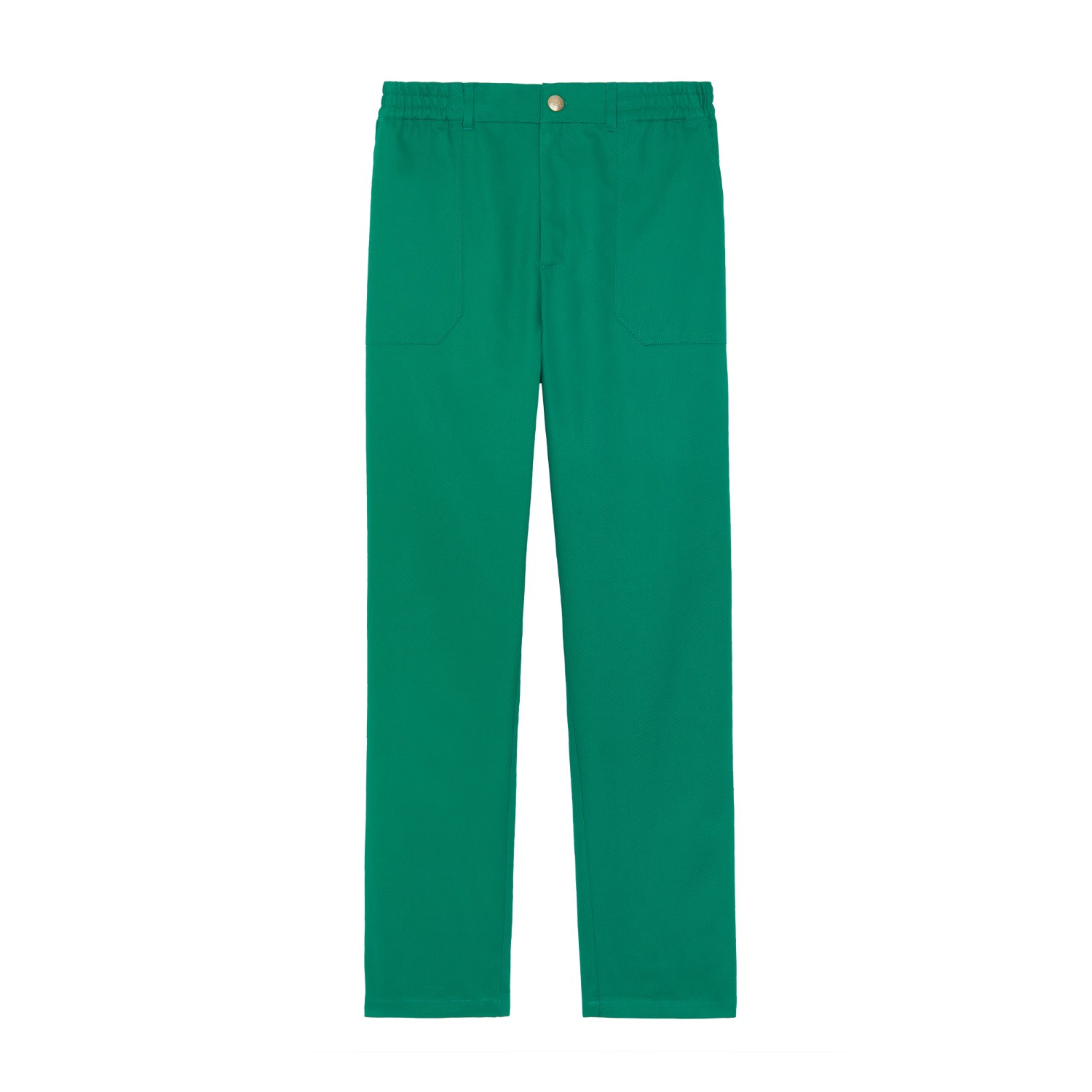 Women’s Green Max 7/8 Light Twill Trouser Small Fyu Paris