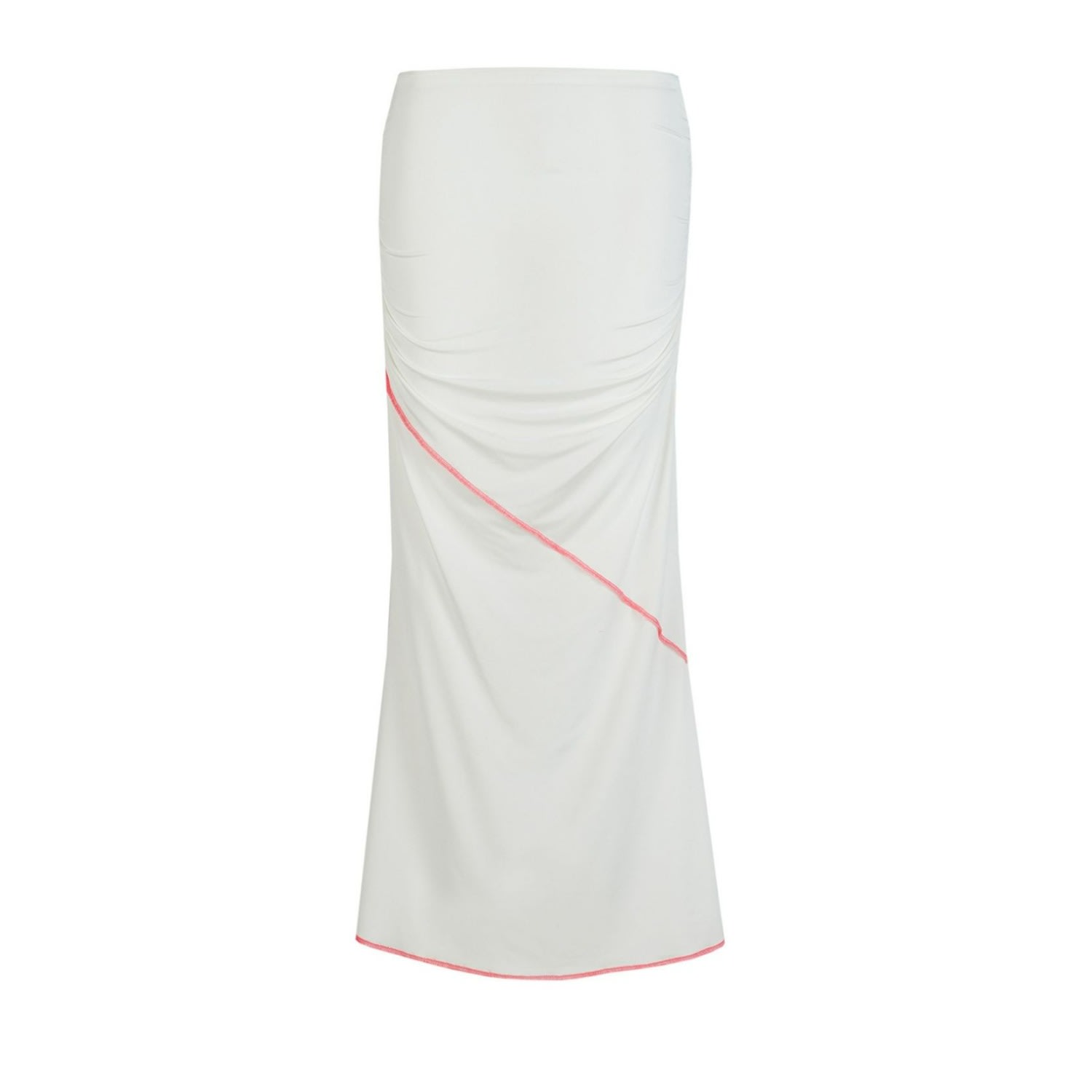 Women's Stitched Skirt-White | Medium | Herfetch