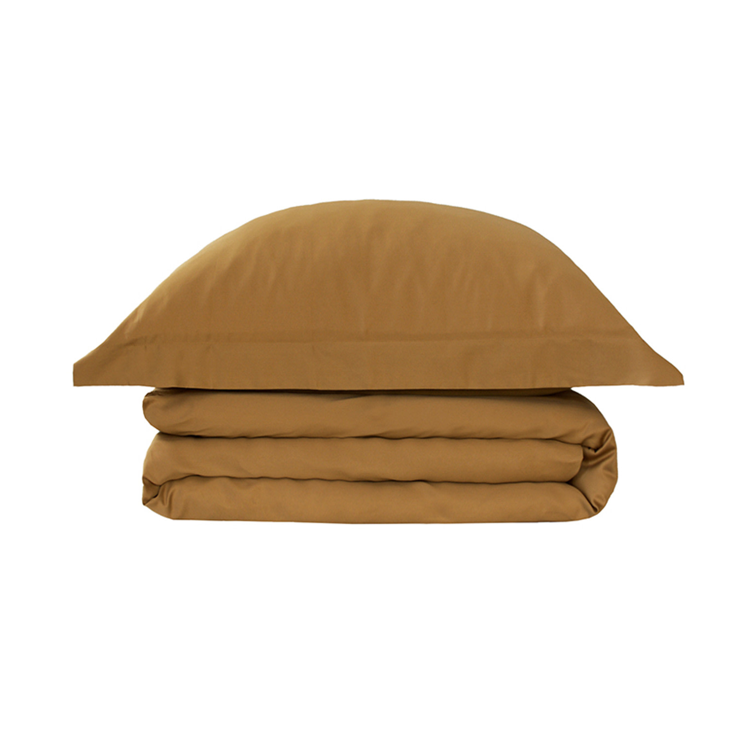 Decoflux Home Brown Sateen Bed Linen Set Cinnamon Uk Super King, Us King In Brown