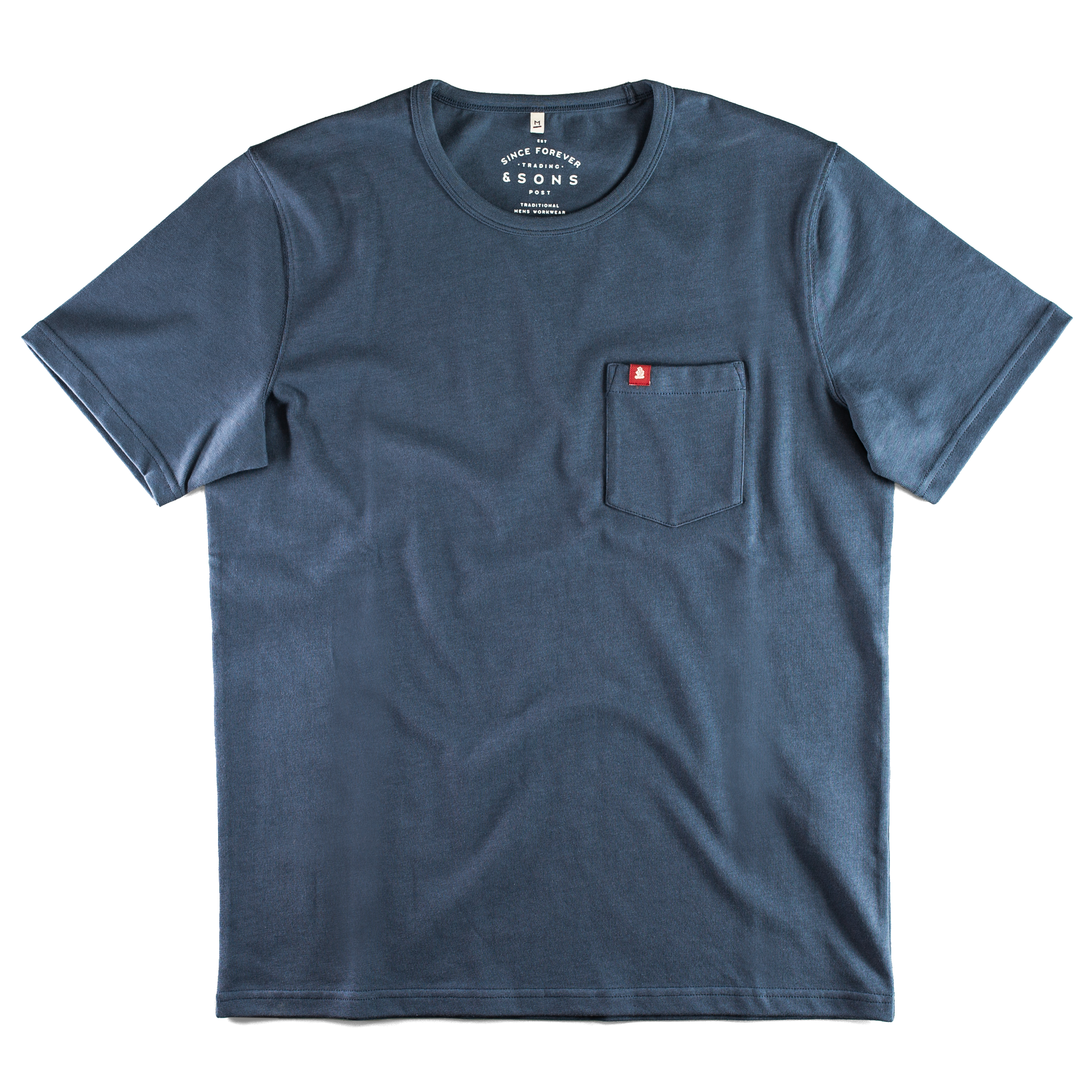 &sons Trading Co Men's Blue Boxer Pocket T-shirt Navy In Blue