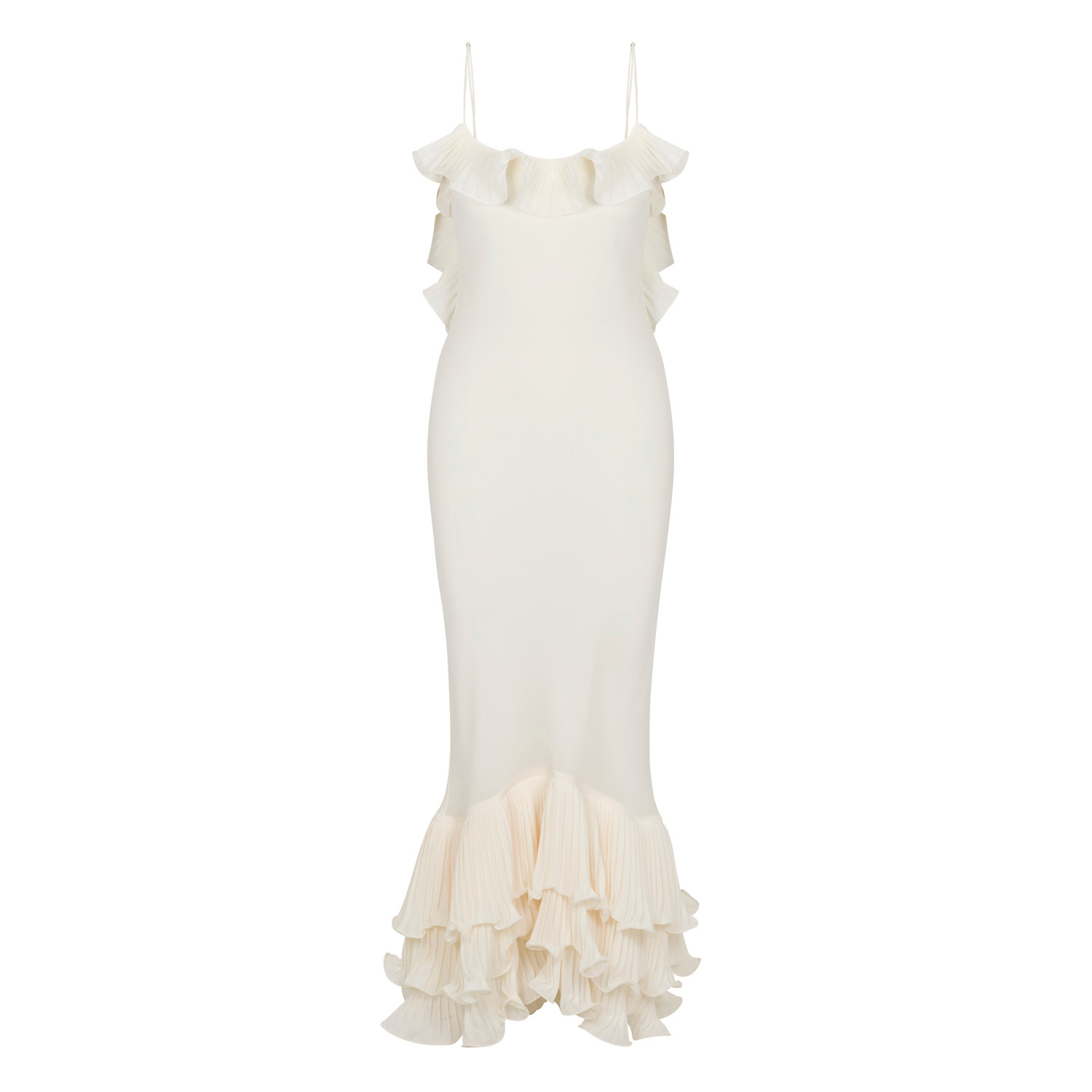 Women's White Delina Dress - Ivory | Medium | Delfi Collective