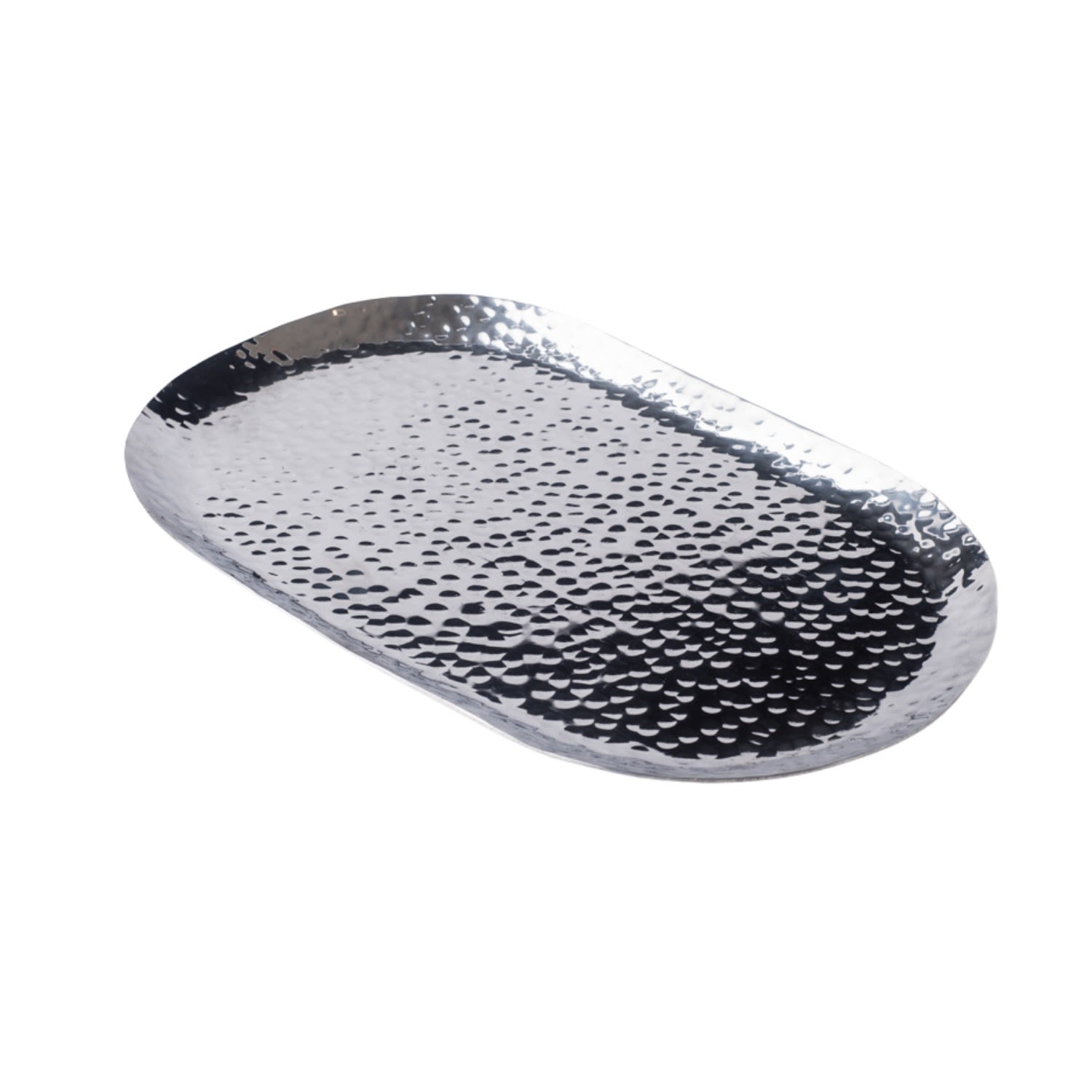 Silver Martello Catch-All Metal Tray . Bruci Editora De Diseo