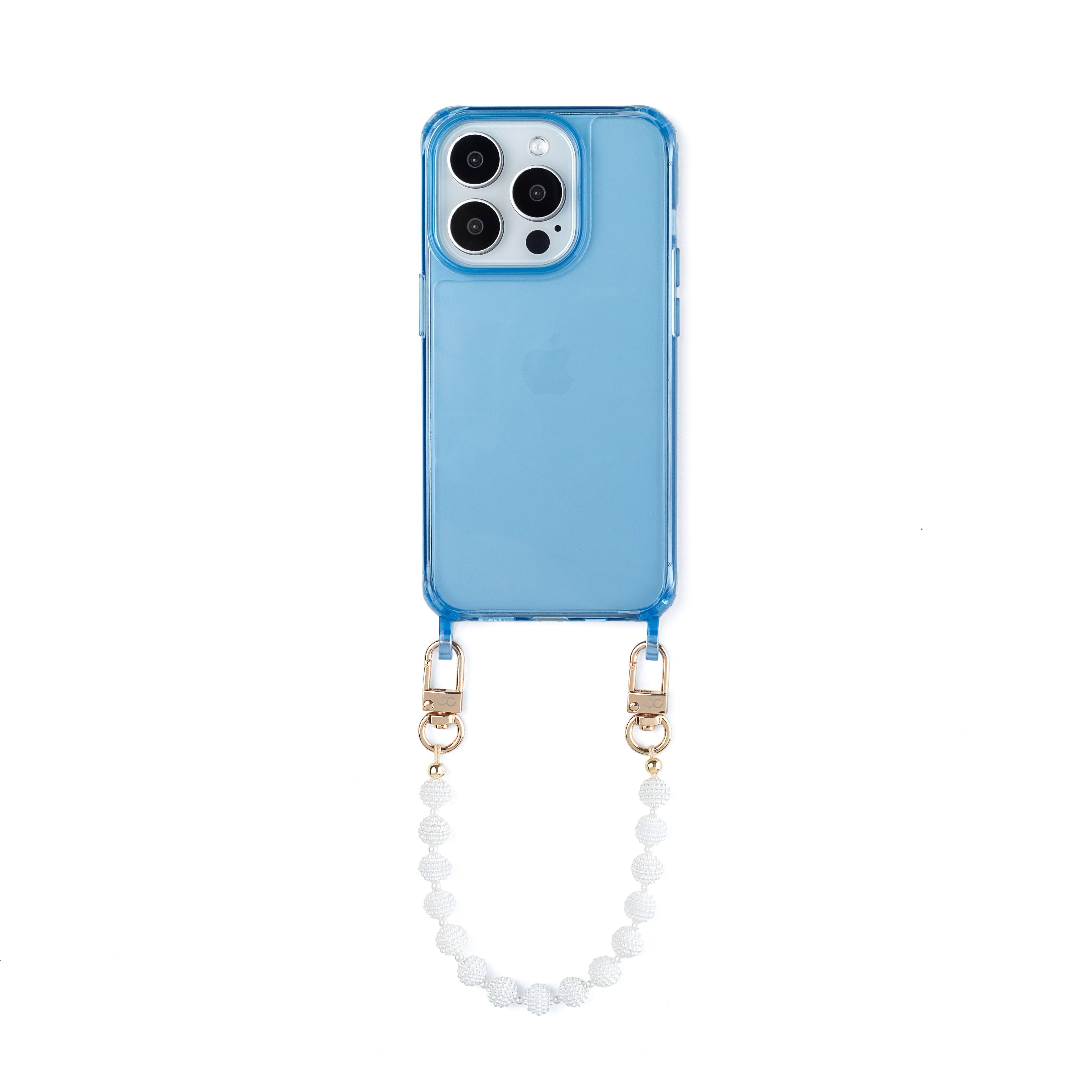 Cordée Cases Blue / White Santorini Phone Wristlet Set In Blue/white