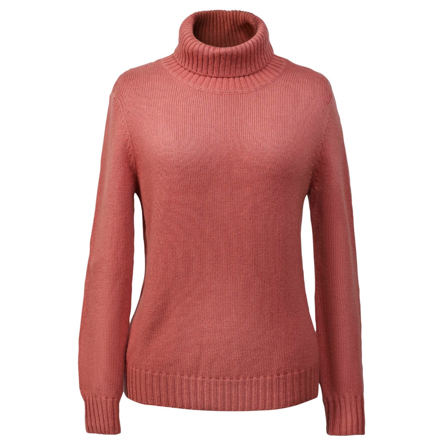 Smart And Joy Women's Pink / Purple Turtle Neck Jumper - Pink In Pink/purple