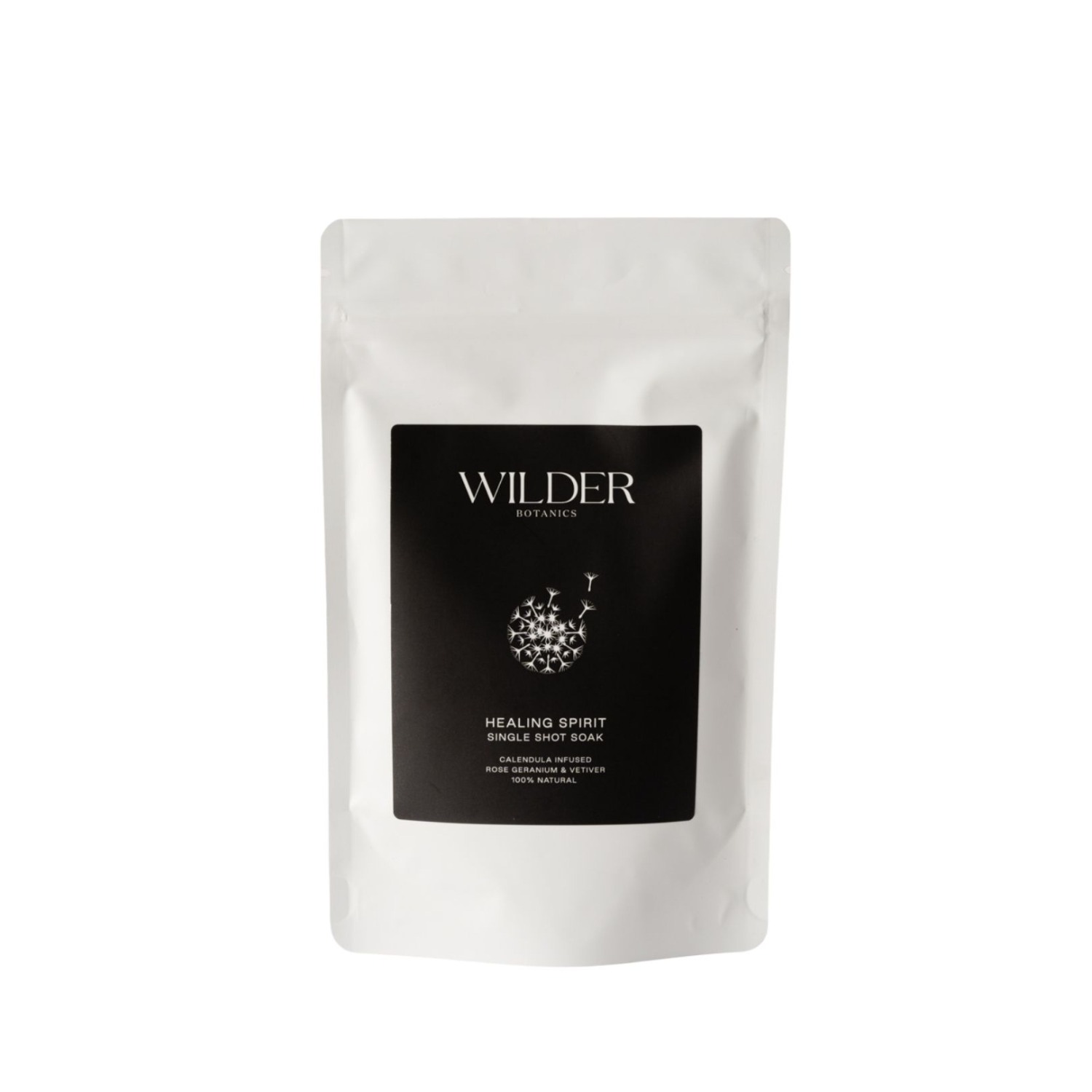 Wilder Botanics Black Healing Spirit Single Shot Soak In Black