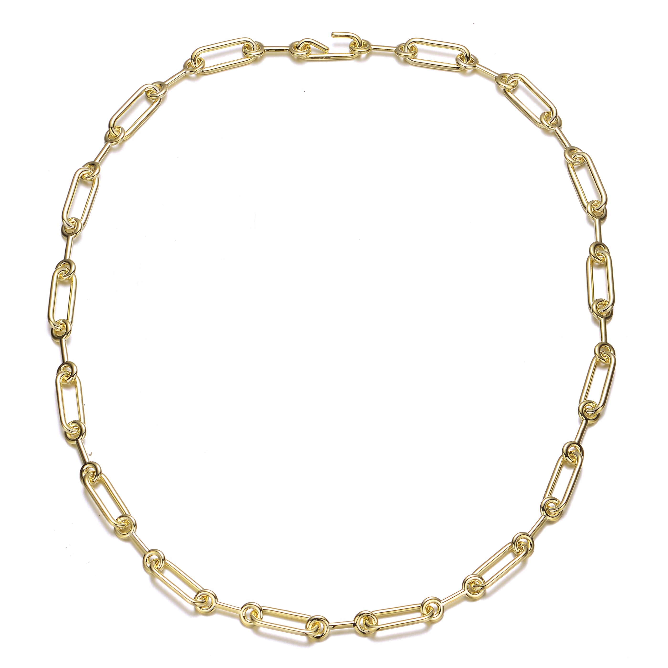 Genevive Jewelry Women's Gold Plated Chain Necklace In Gold