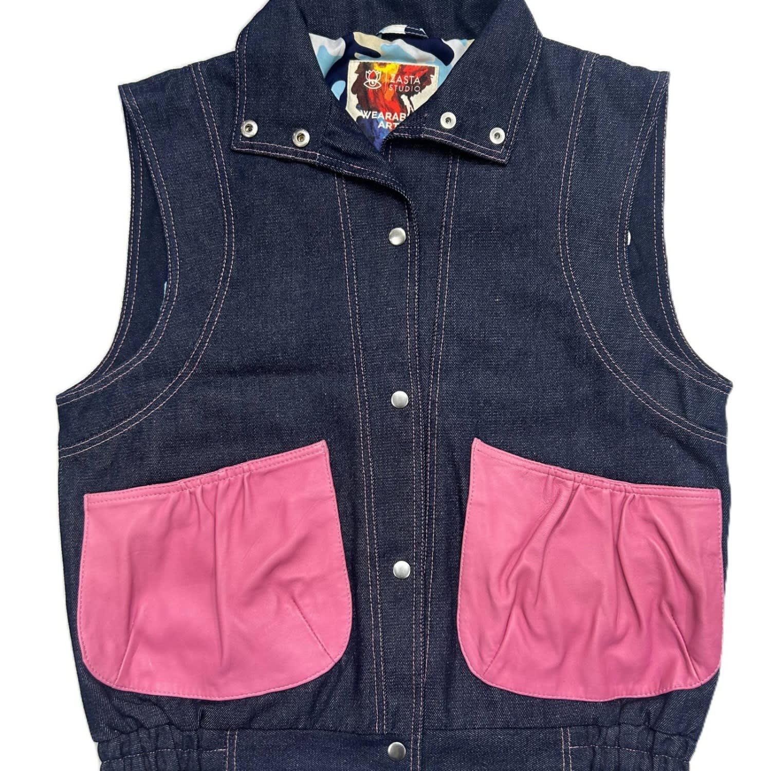 Zasta Studio Women's Denim Wearable Article Sleeveless In Multi
