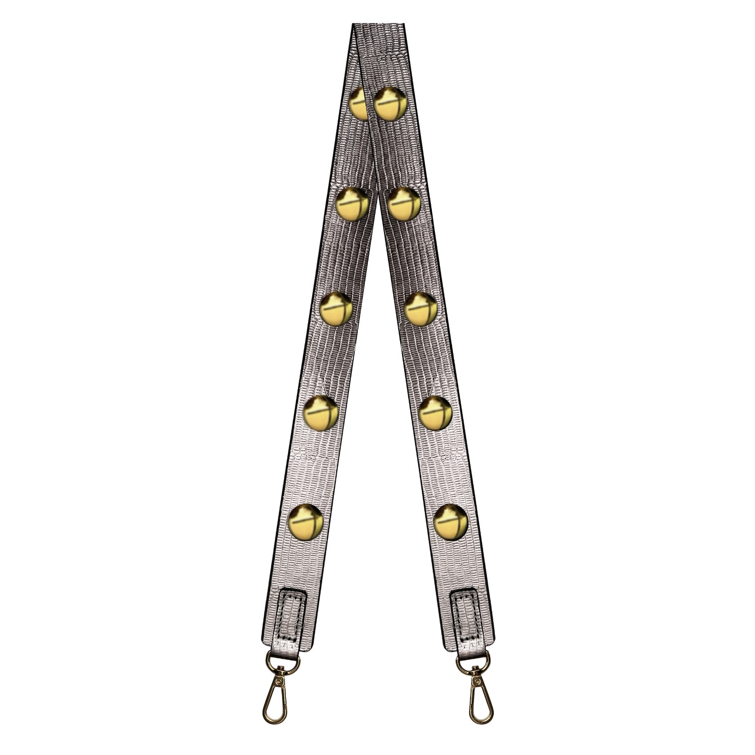 Women's Quimera Silver Leather Strap Gold | Indigolush