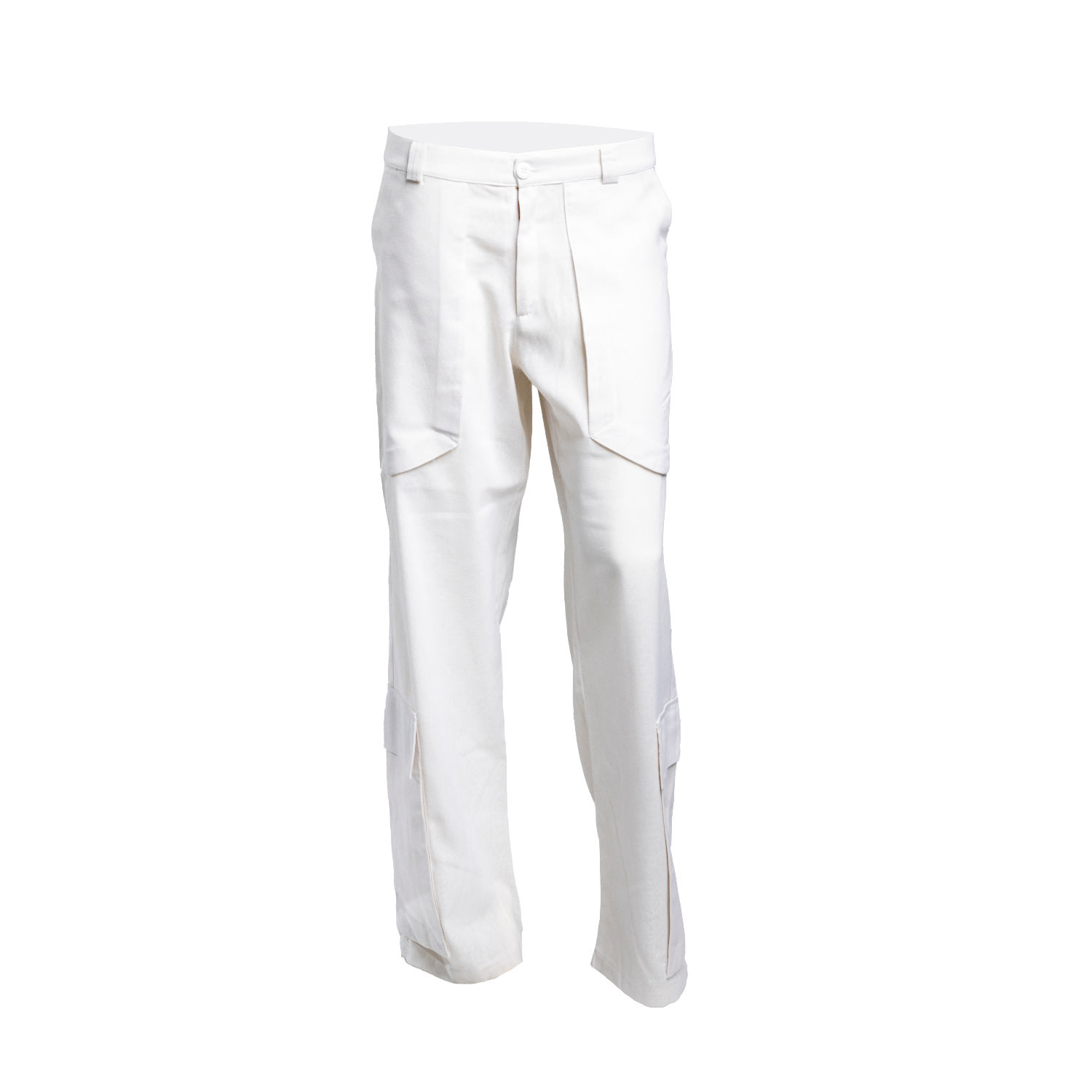 Augeo Puella Men's White Ragazzo Linen Cargo Pants