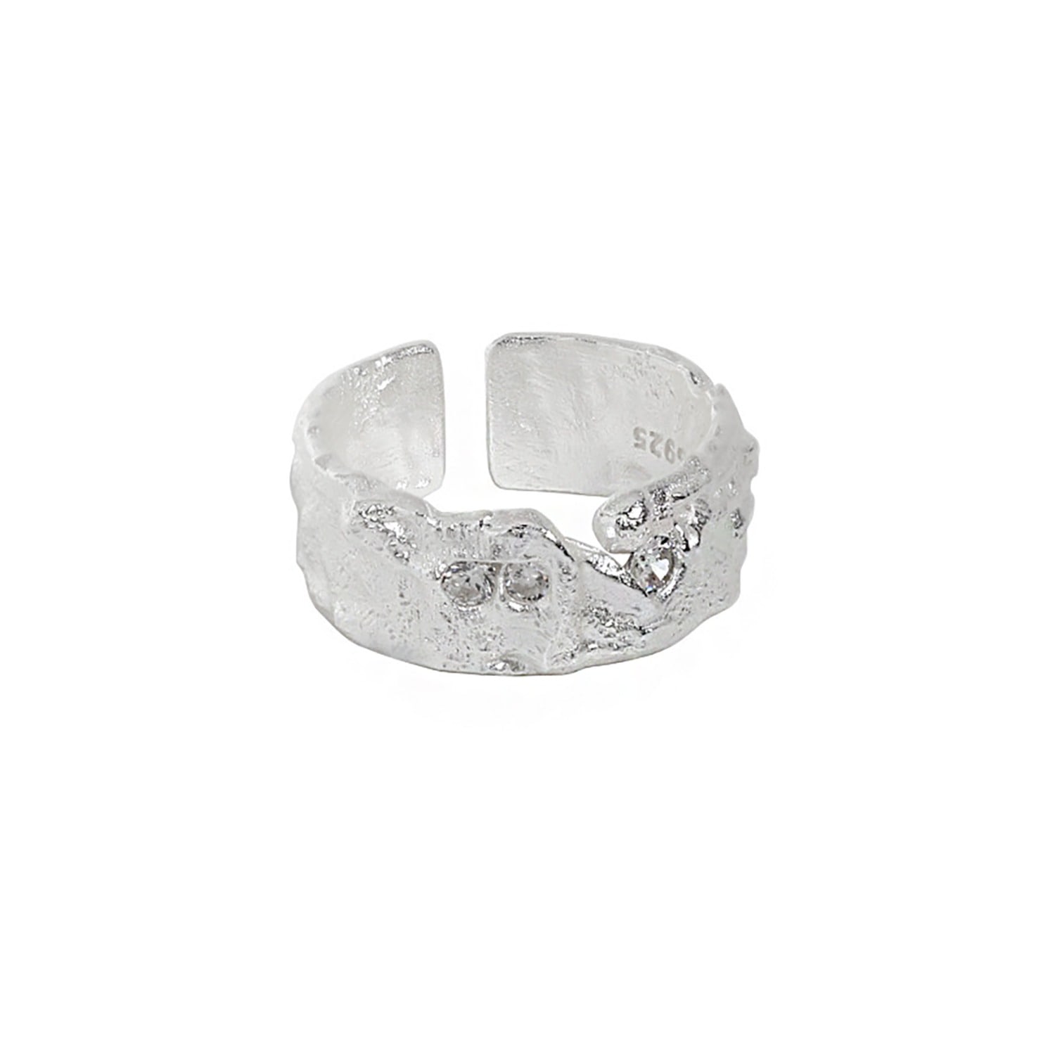 Janus Edinburgh Women's Ledi Sterling Silver Chunky Ring In Metallic