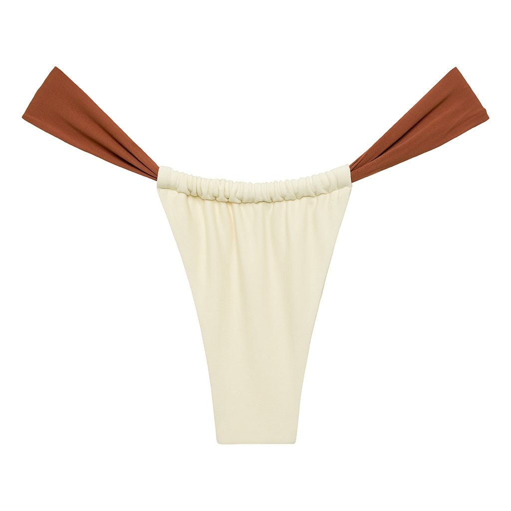 Montce Women's Neutrals Oat Terracotta Binded Sandra Bikini Bottom In Neutral