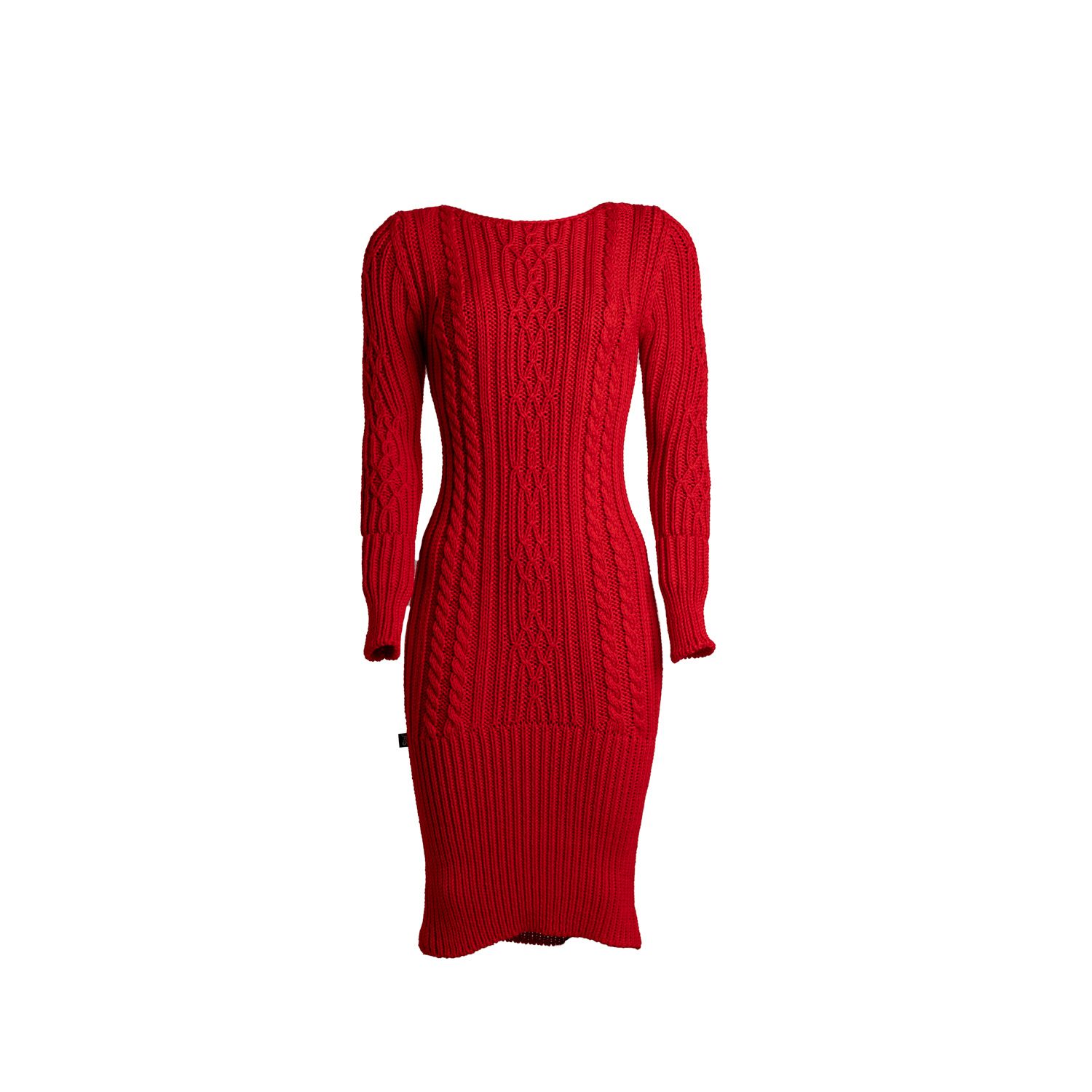 Women’s Elvira Dress Fire Red One Size SÃ¼el Knitwear