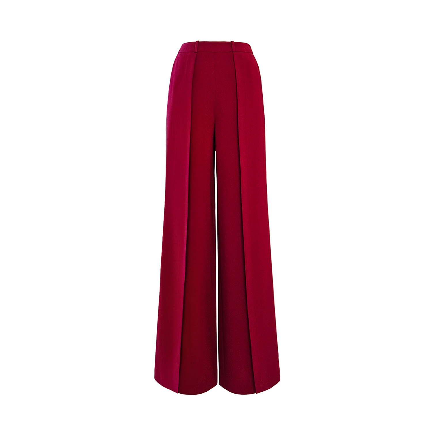 Solgo Atelier Women's Red Dina Crepe Pants Burgundy In Red