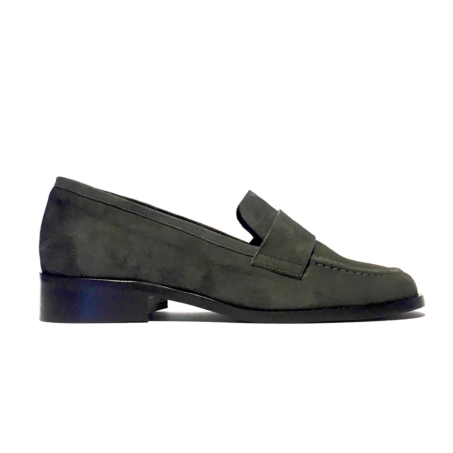 Women’s Amalia - Grey Suede Loafers 6 Uk Atelier De Charlotte