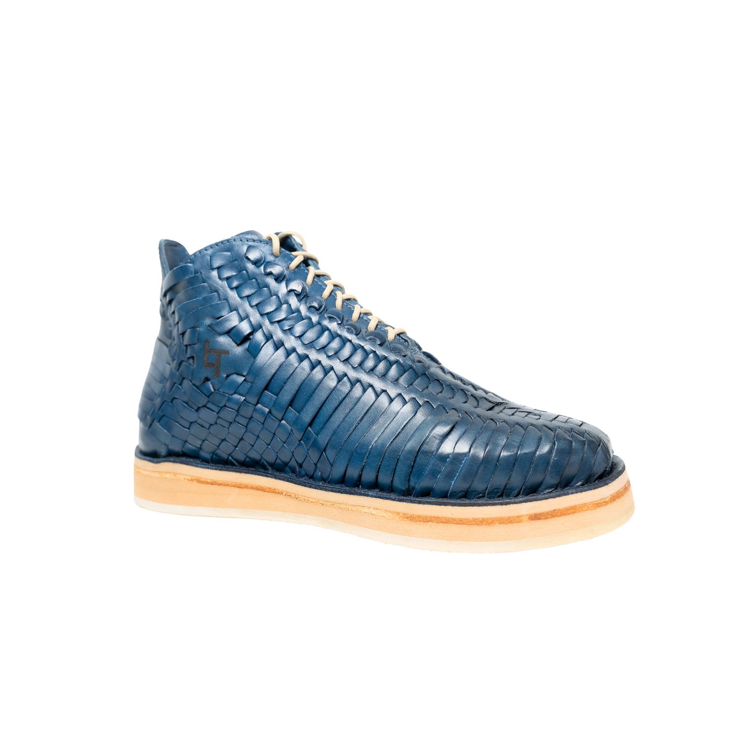 Locklear Thomas Men's Calle Handmade Huarache Boot In Blue In Blue
