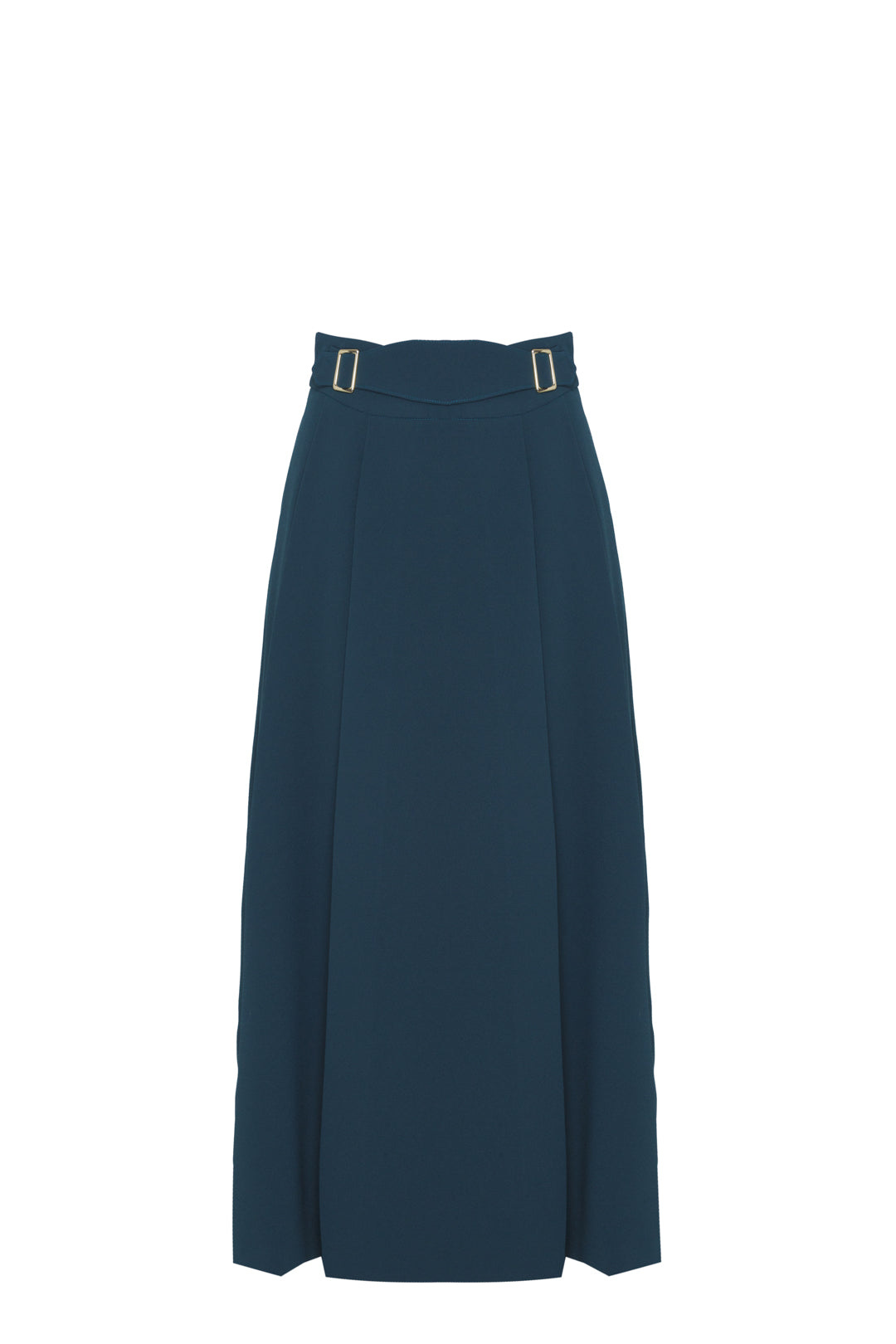 The Extreme Collection Women's Green Petra Petrol Midi Skirt In Green