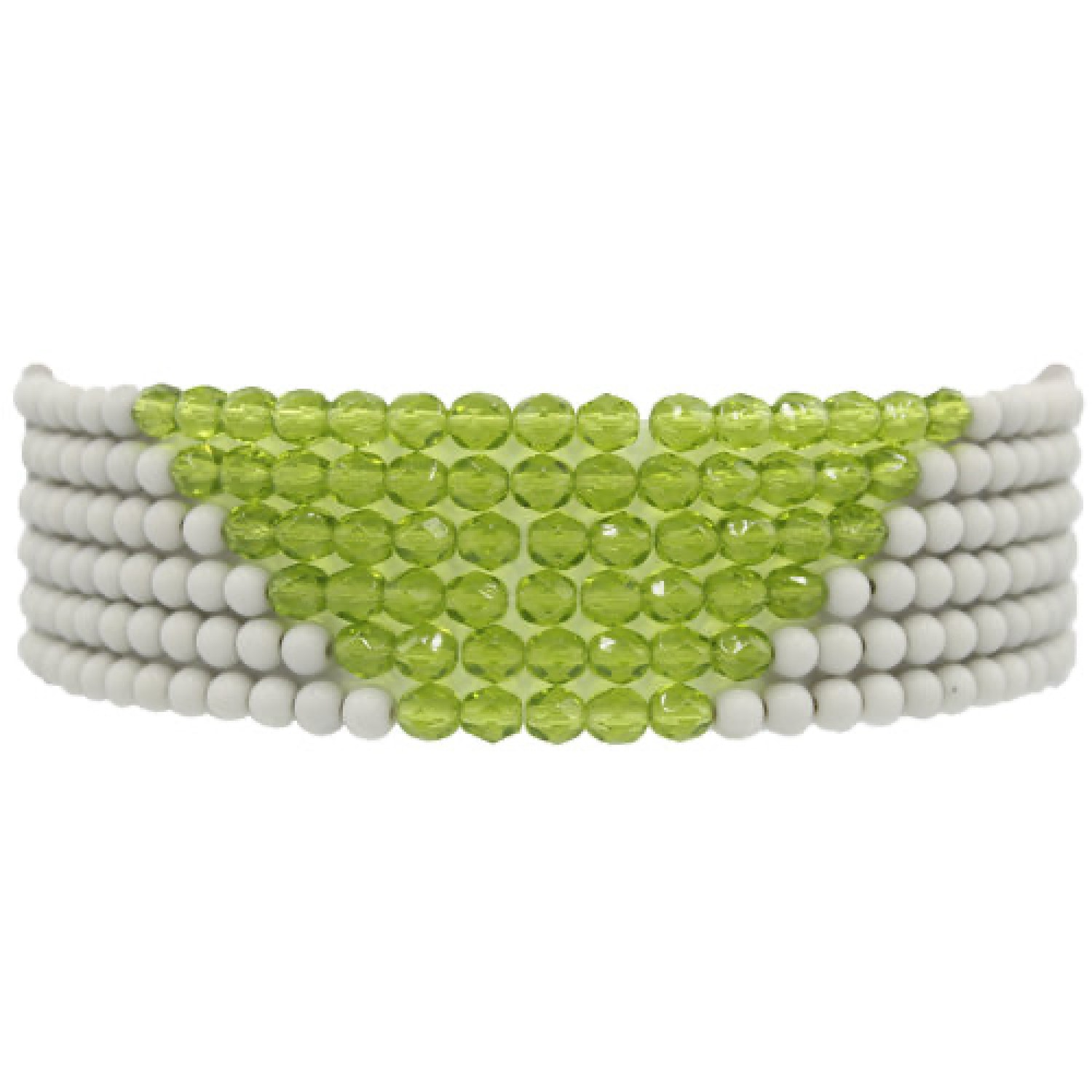 Fairchild Baldwin Women's Green / White Eva Choker Necklace - Olivine