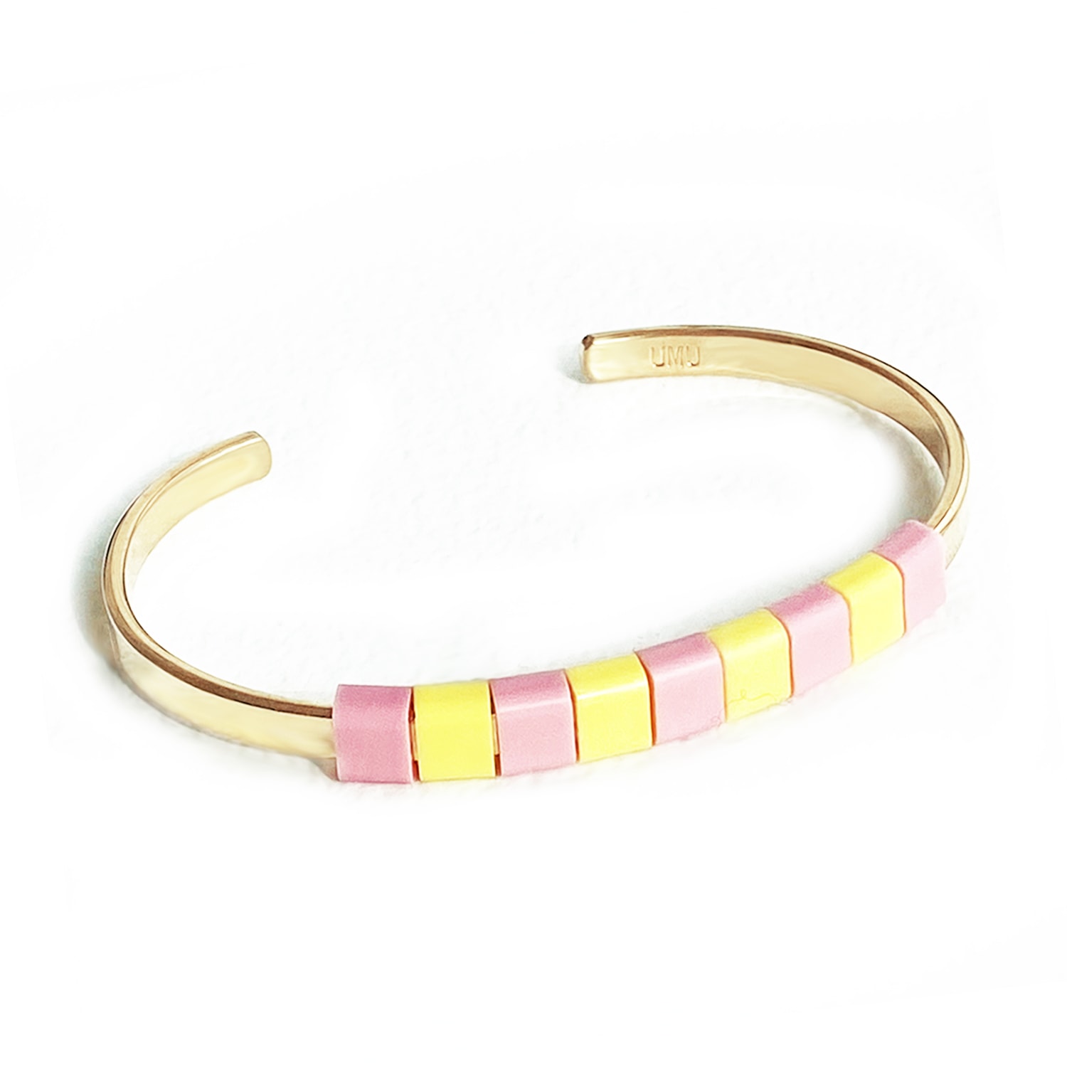 Women’s Pink / Purple / Yellow Baekke Brass Bracelet - Tutti Frutti