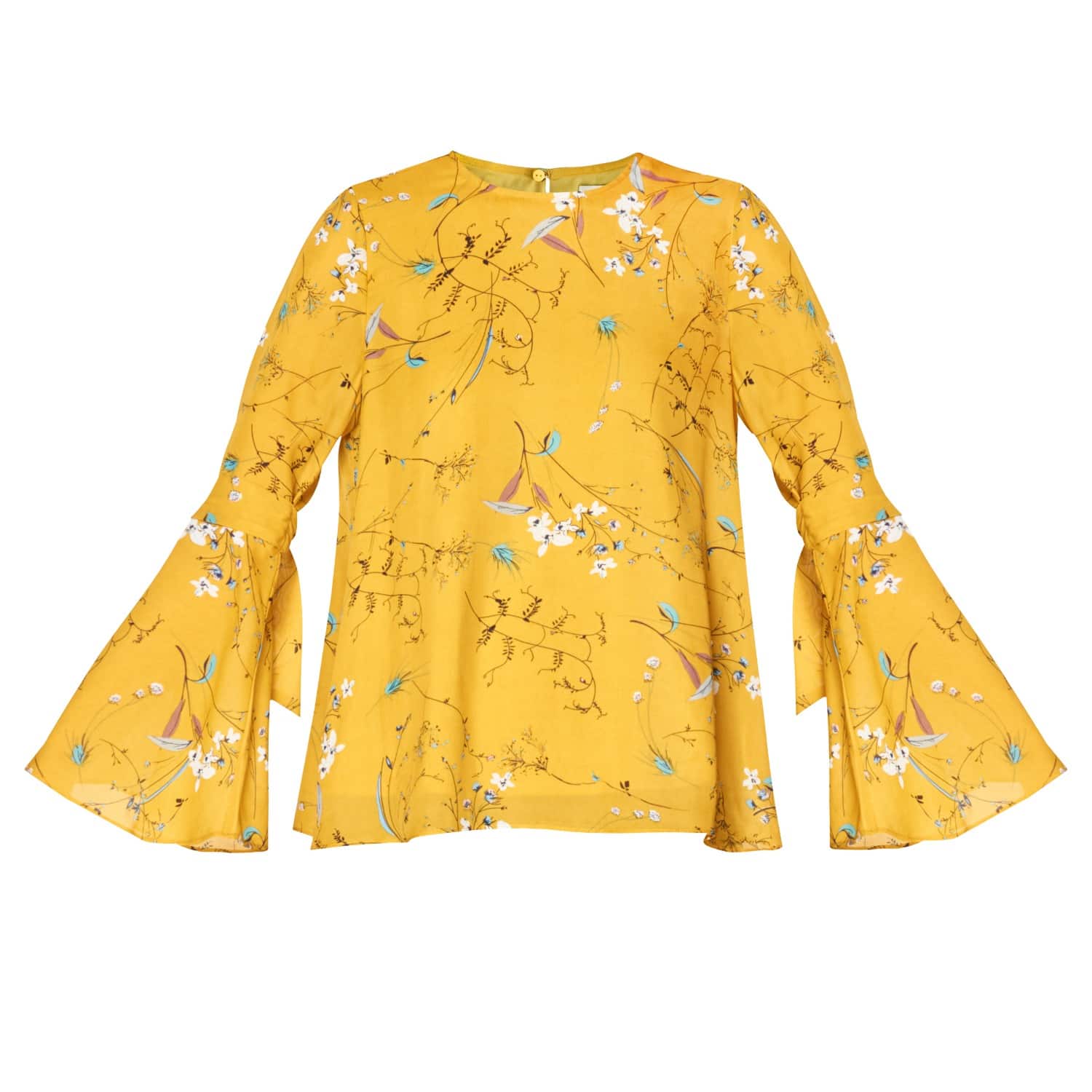 yellow floral top