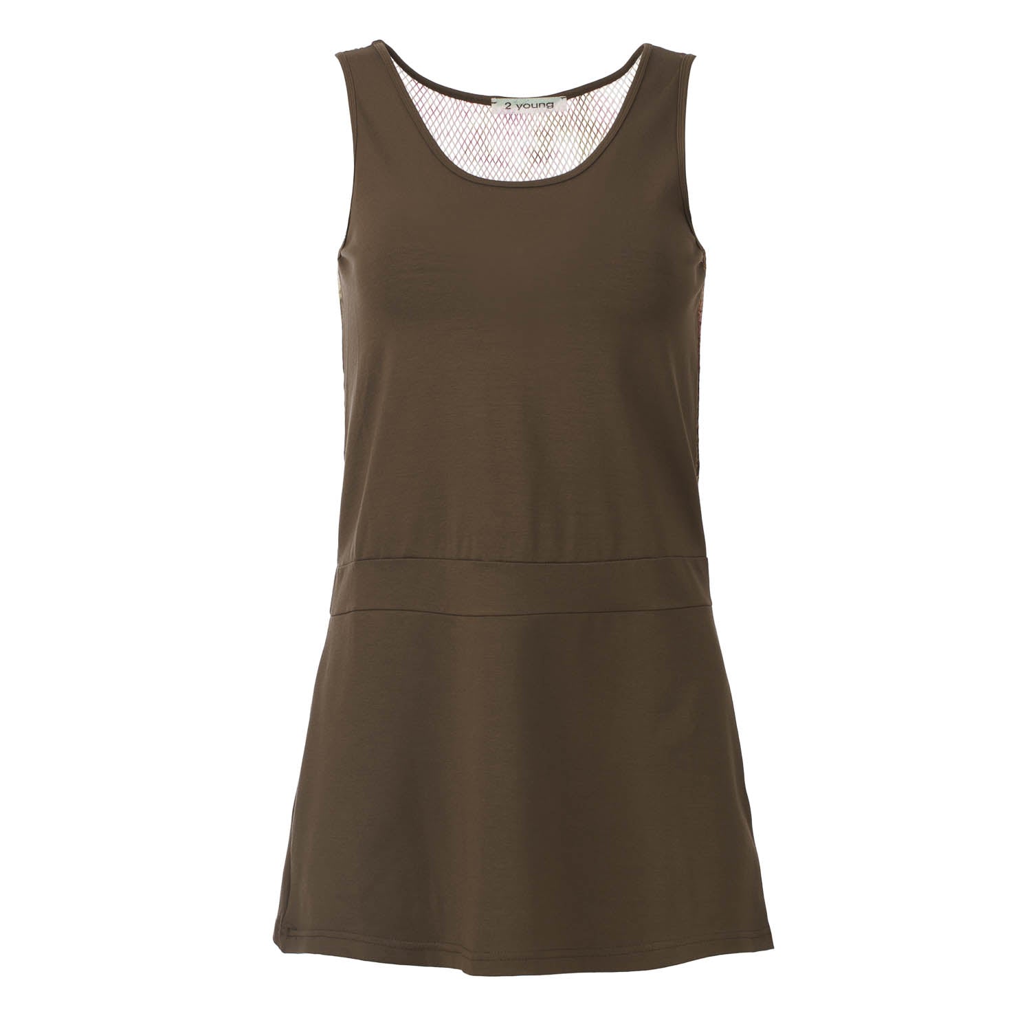 Conquista Women's Sleeveless A Line Tunic In Brown In Brown