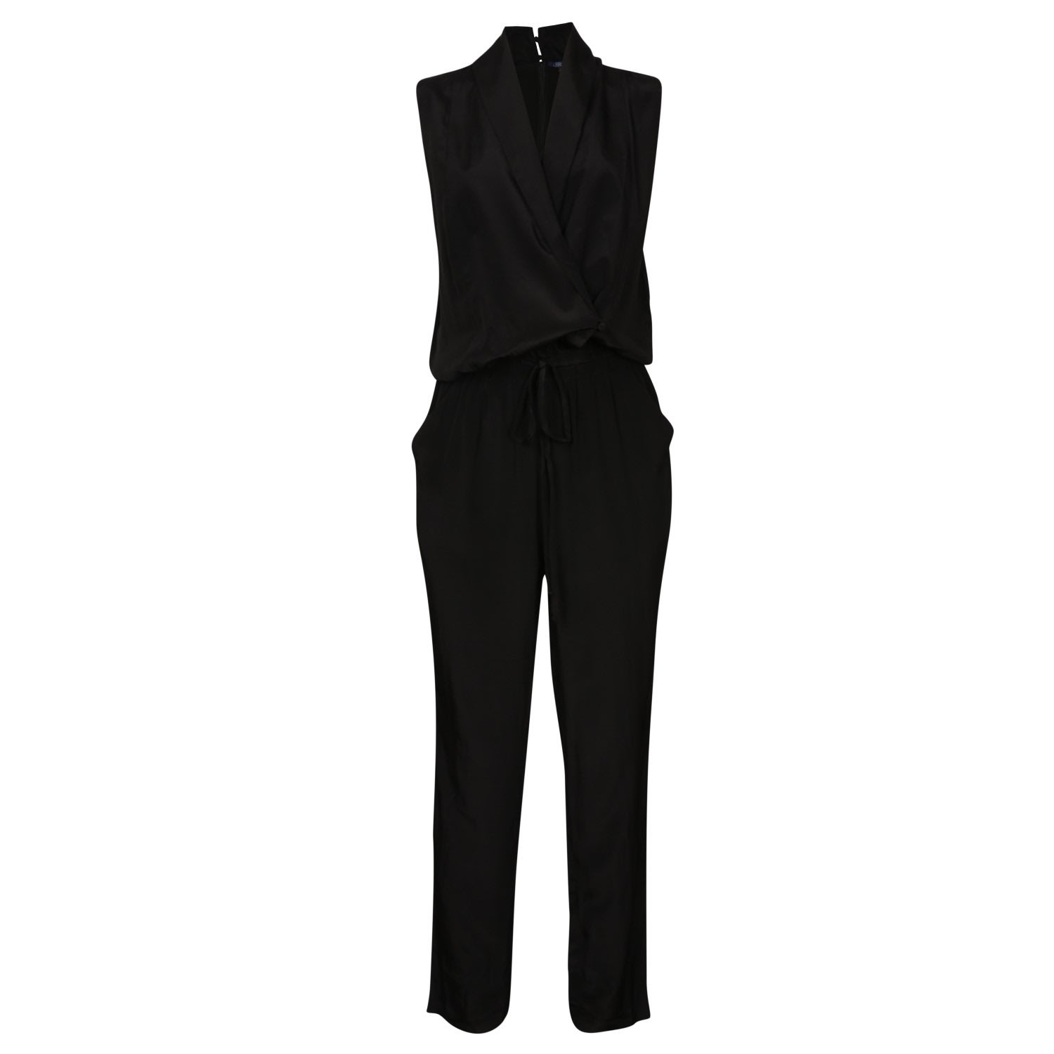 Women’s Pia Silk Jumpsuit - Black Medium Leblon London