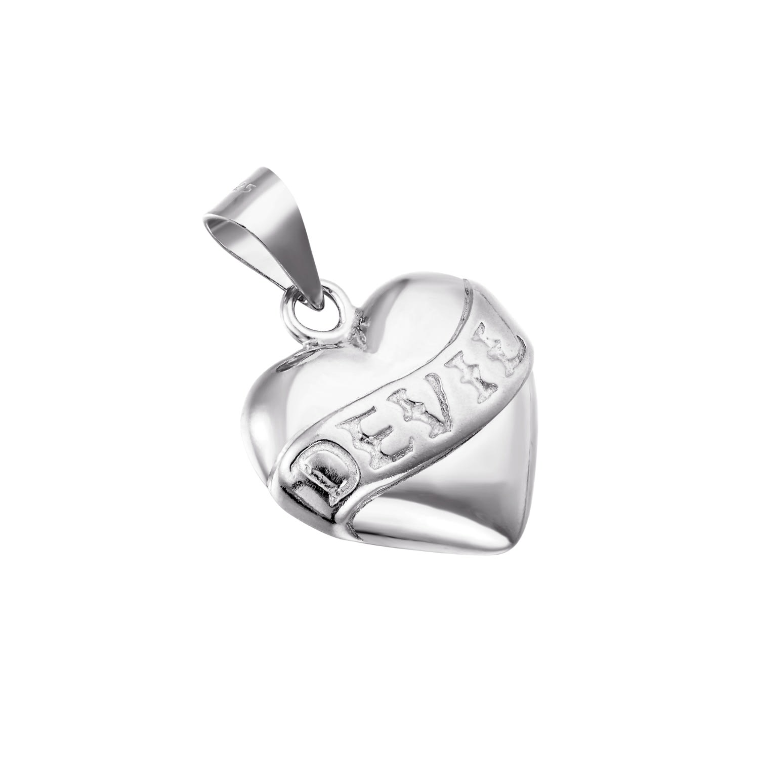 Women’s Ecoated Sterling Silver Devil Heart Pendant Seol + Gold