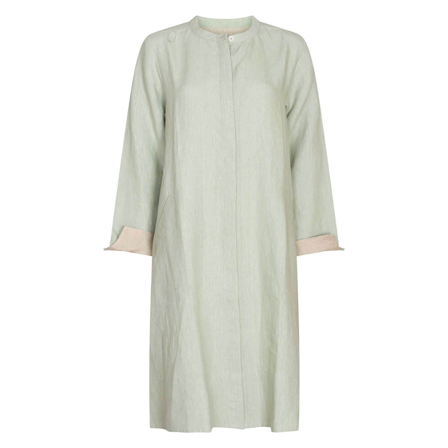 Nologo-chic Women's Green Super Mix Coat Dress - Sage In Green
