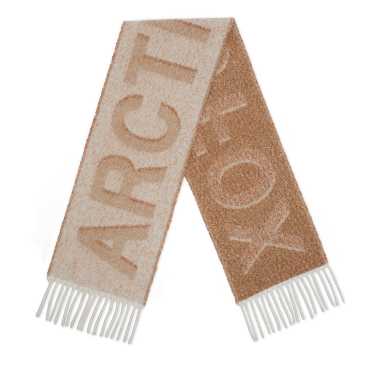 Arctic Fox & Co. Women's White / Neutrals The Logo Scarf - Off White Beige In White