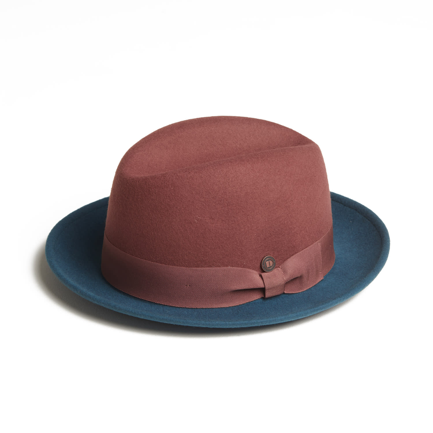 Dasmarca Hats Men's Gangstar Brown Teal Felt Hat In Brown