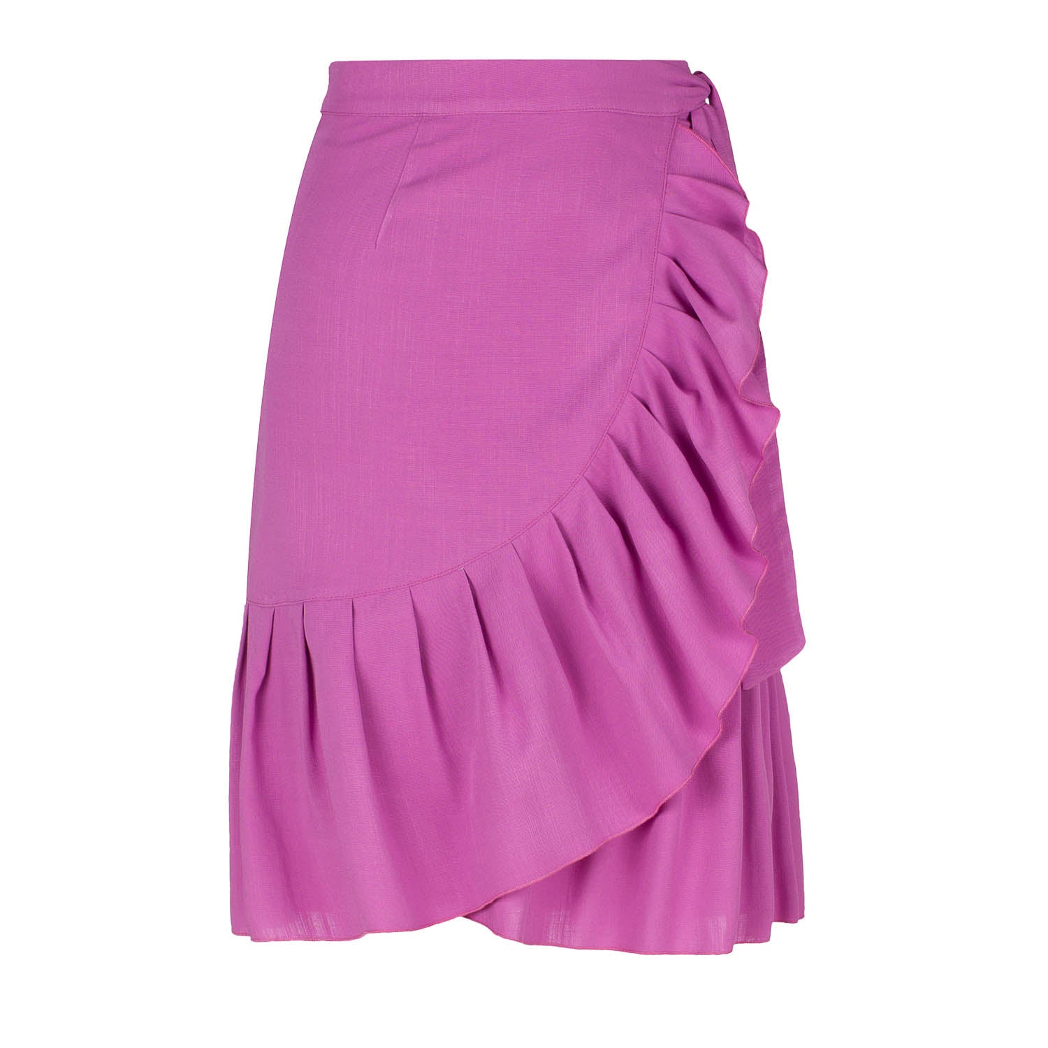 Women’s Pink / Purple Pink Wrap Ruffle Skirt Small Conquista