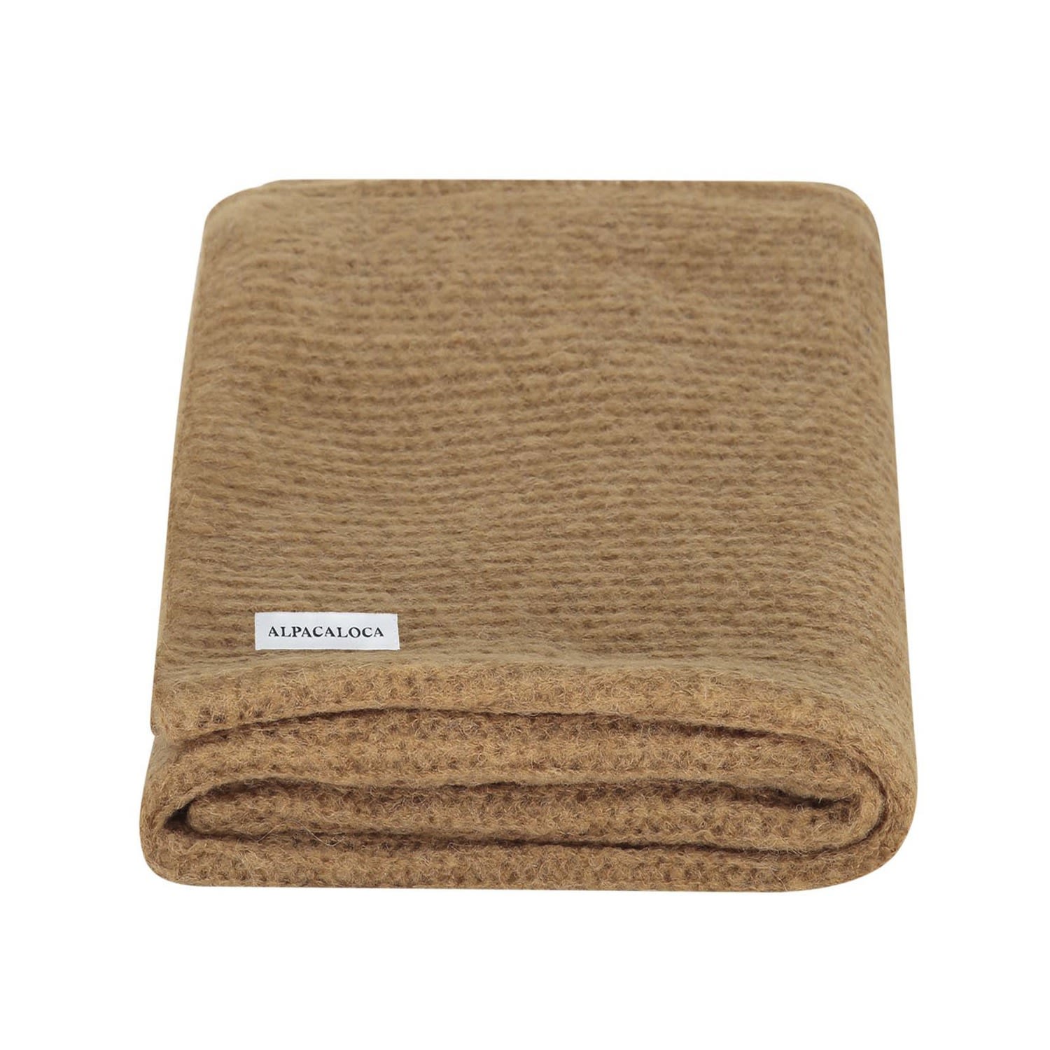 Alpaca Loca Women's Neutrals Knitted Scarf/shawl Sand Alpaca Wool