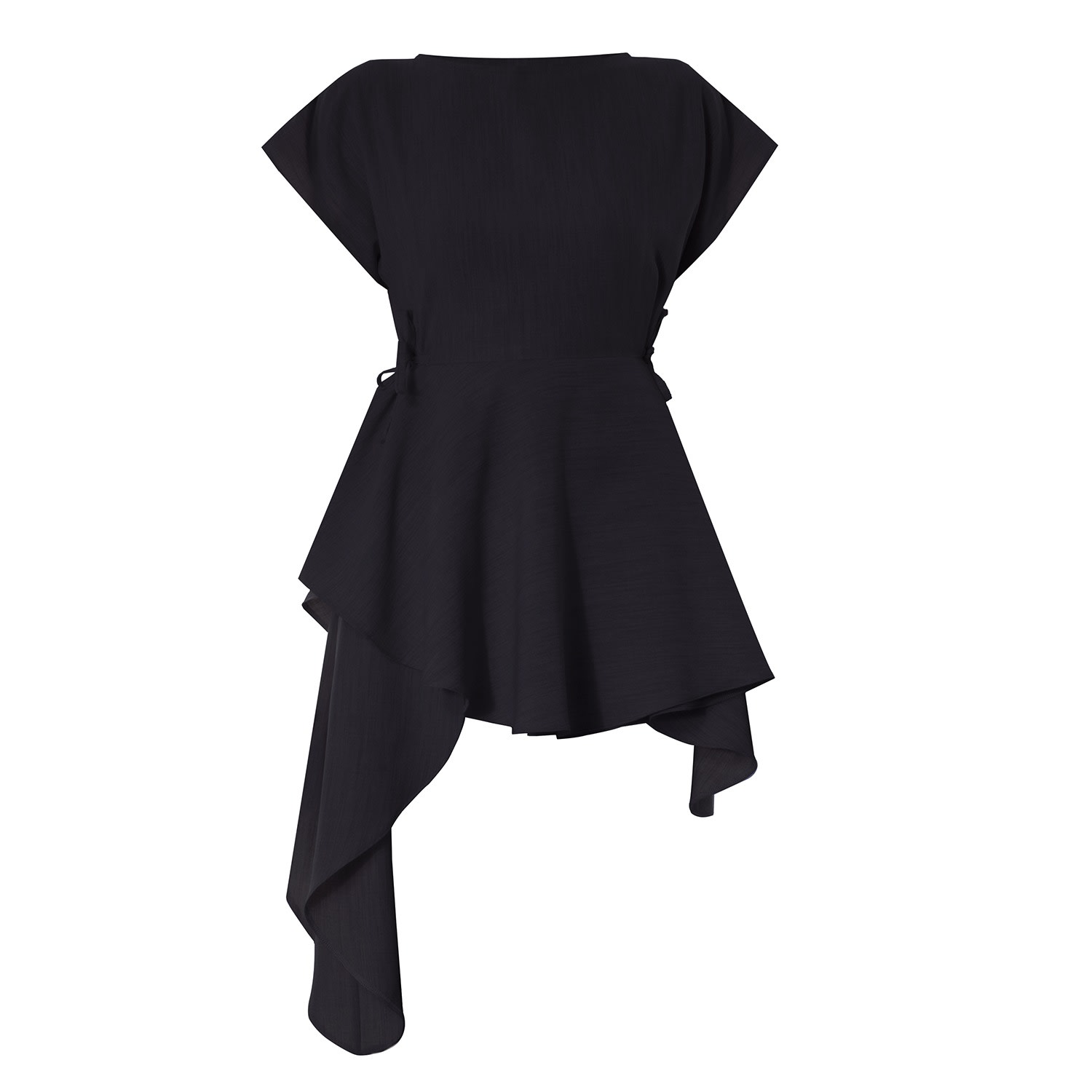 Women’s Maddison Black Asymmetric Smock Small Meem Label