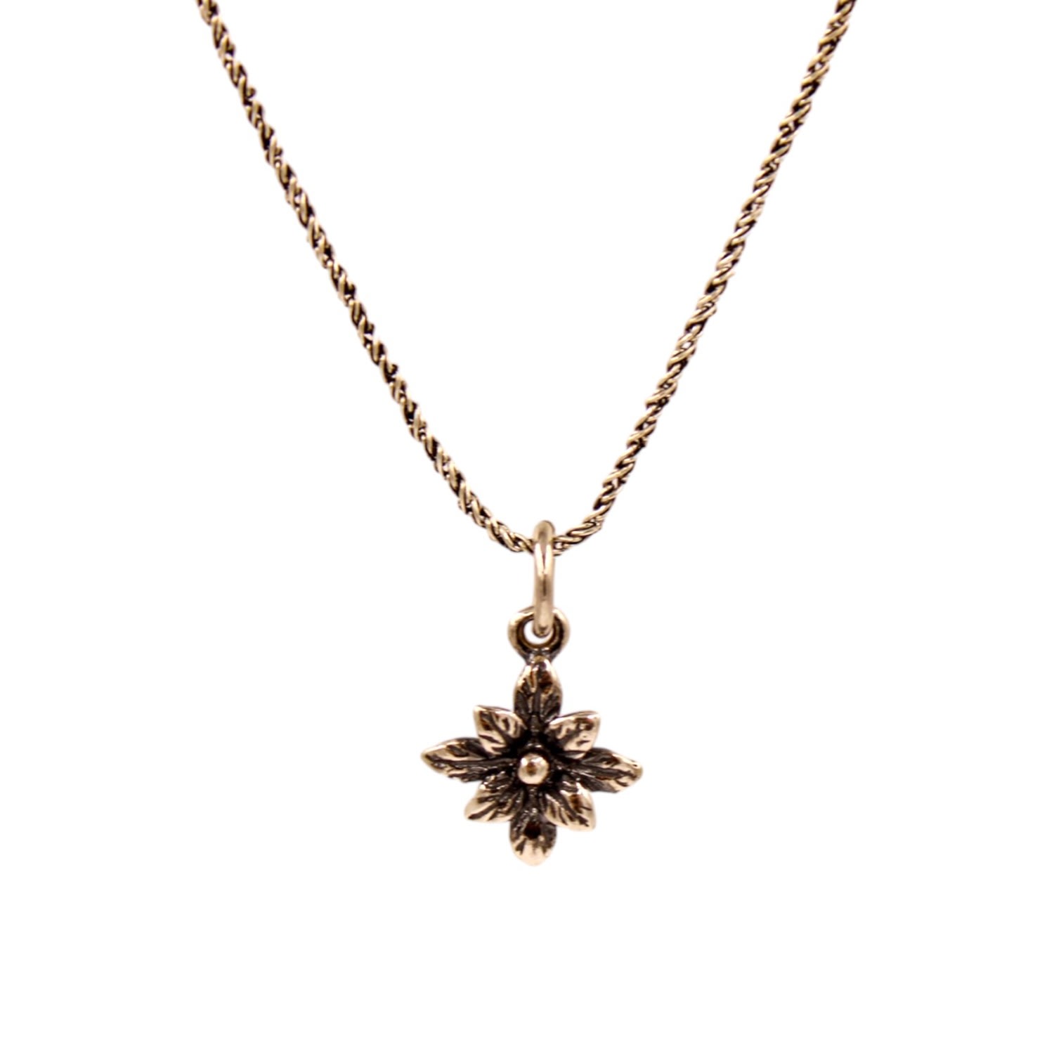 1610istanbul Women's Floral Silver Necklace