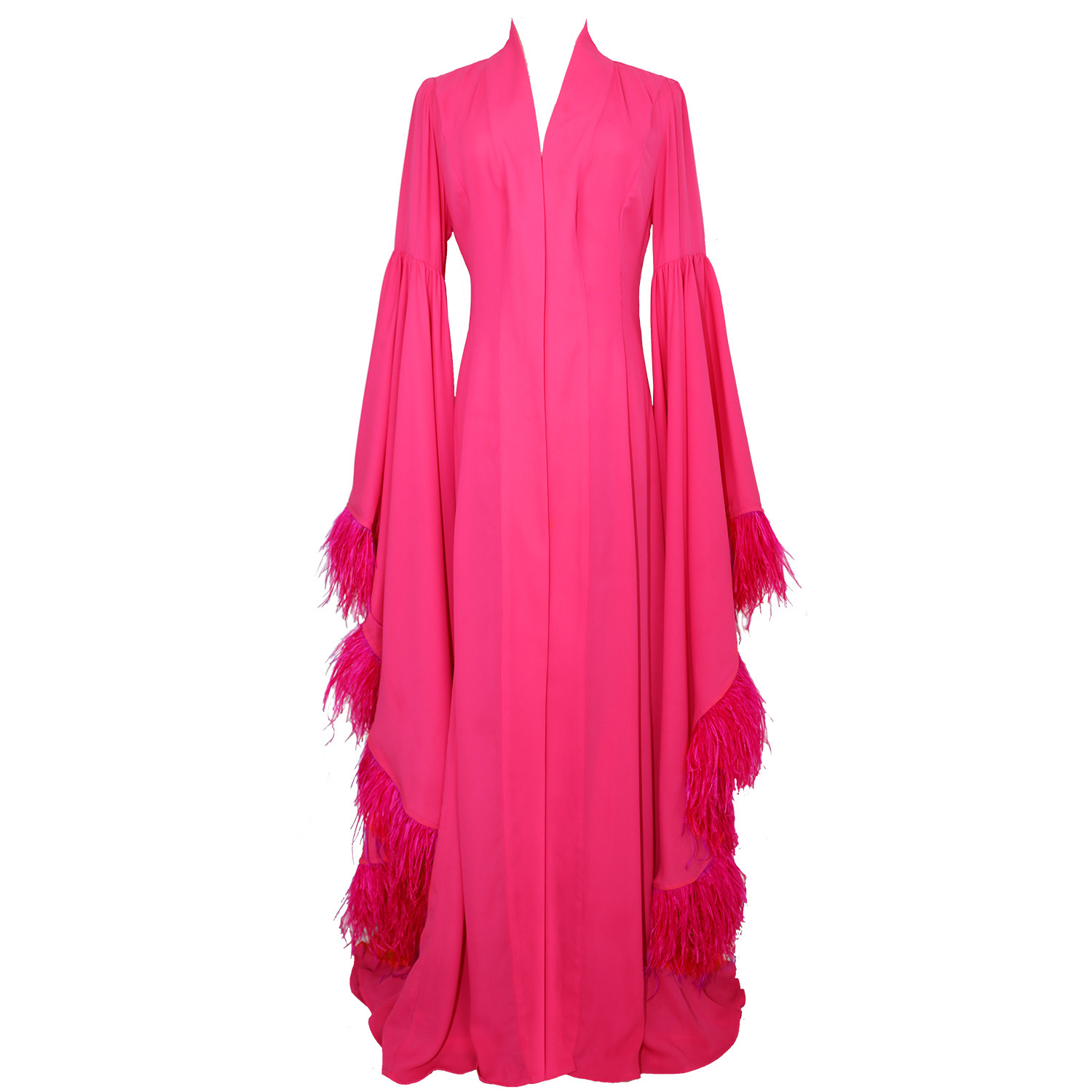 Women's Melanie Waterfall Kimono Cypress Pink | Large | Ak Royalty Resortwear