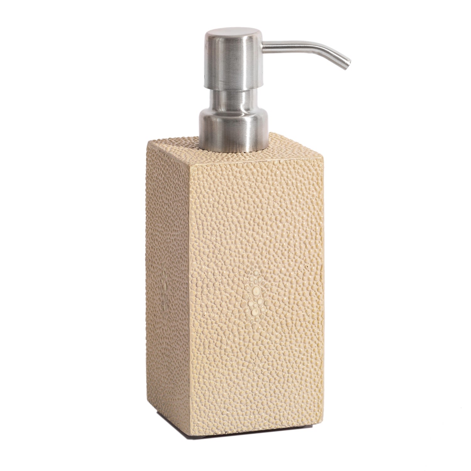 Neutrals Chelsea Soap Dispenser - Shagreen Natural Posh Trading Company