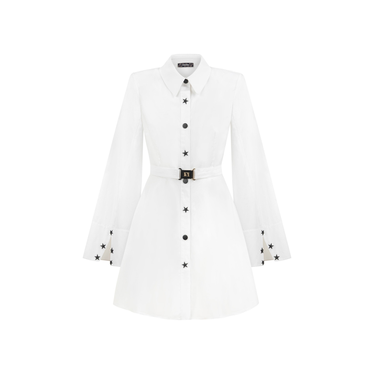 Saint Ones Women's White / Black Stella Classic Dress In Multi