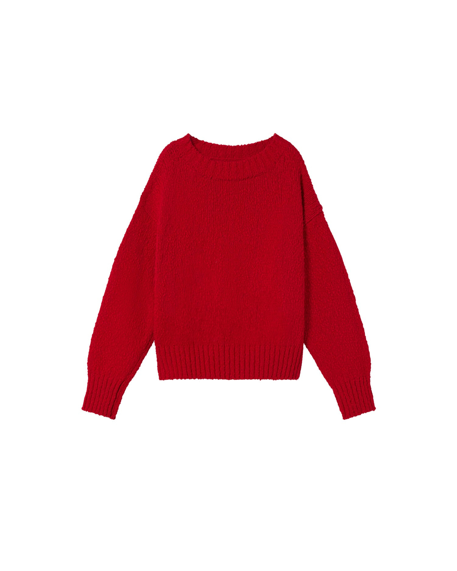 Thinking Mu Women's Red Knitted Sweater Clara In Red