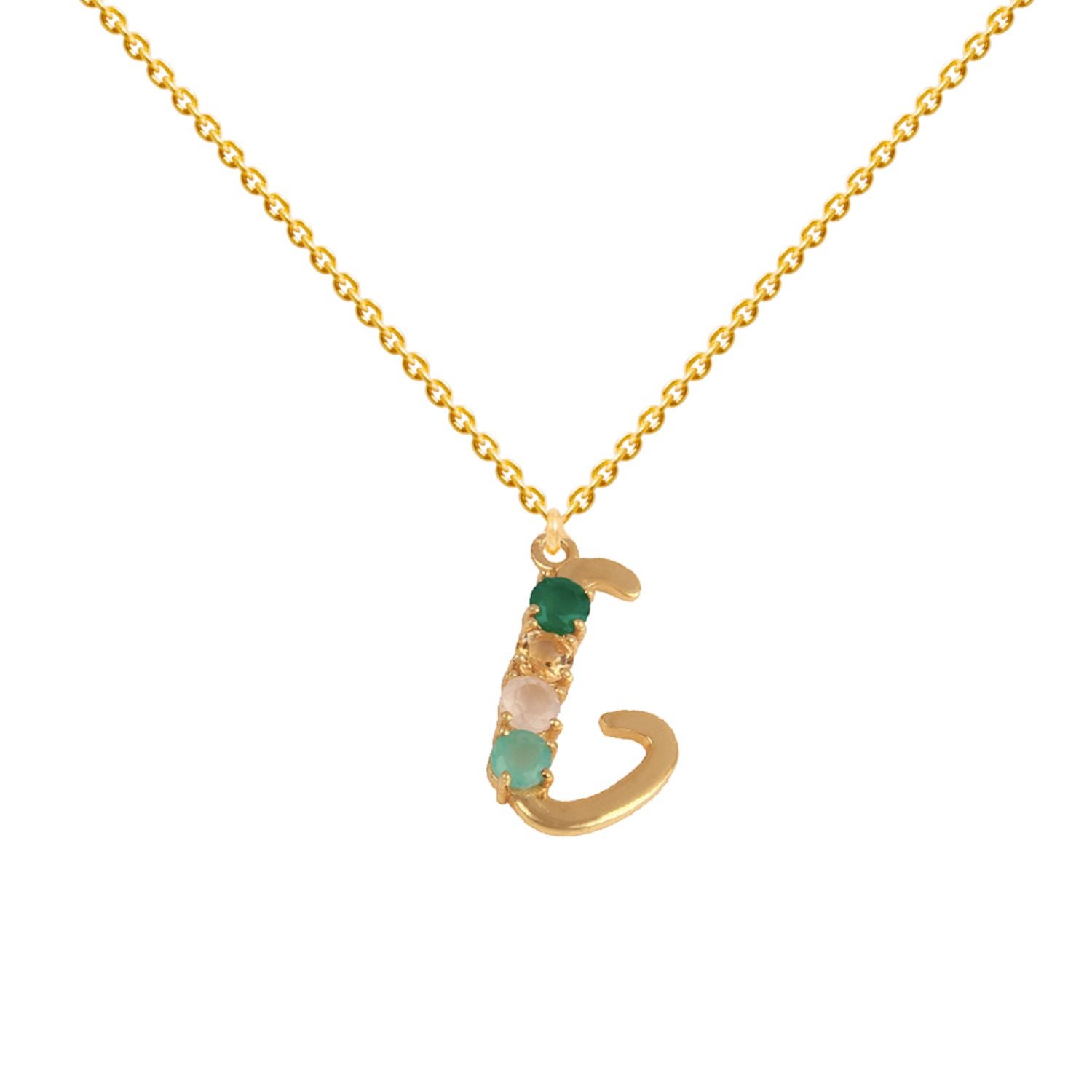 Lavani Jewels Women's Multicolored Initial G Necklace In Burgundy