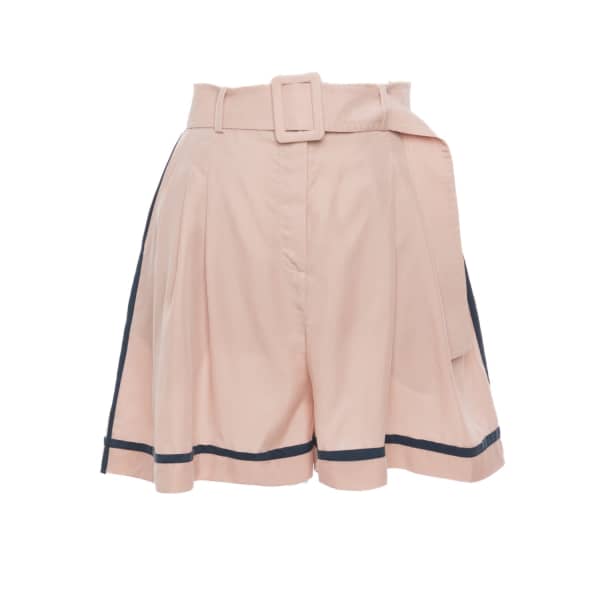 TOMCSANYI Arn Silky Contrast Shorts Nude