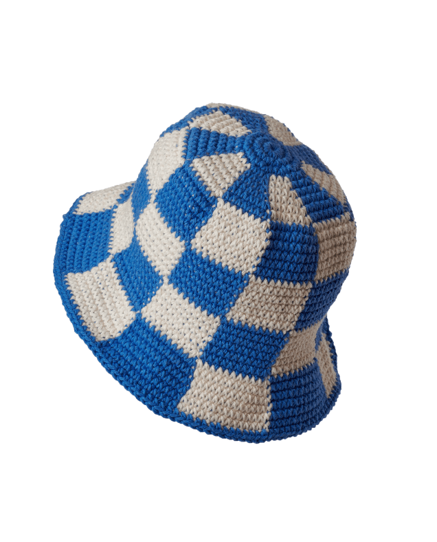 Hotpot Variety Women's White / Blue / Neutrals Scorpio Rising Hat