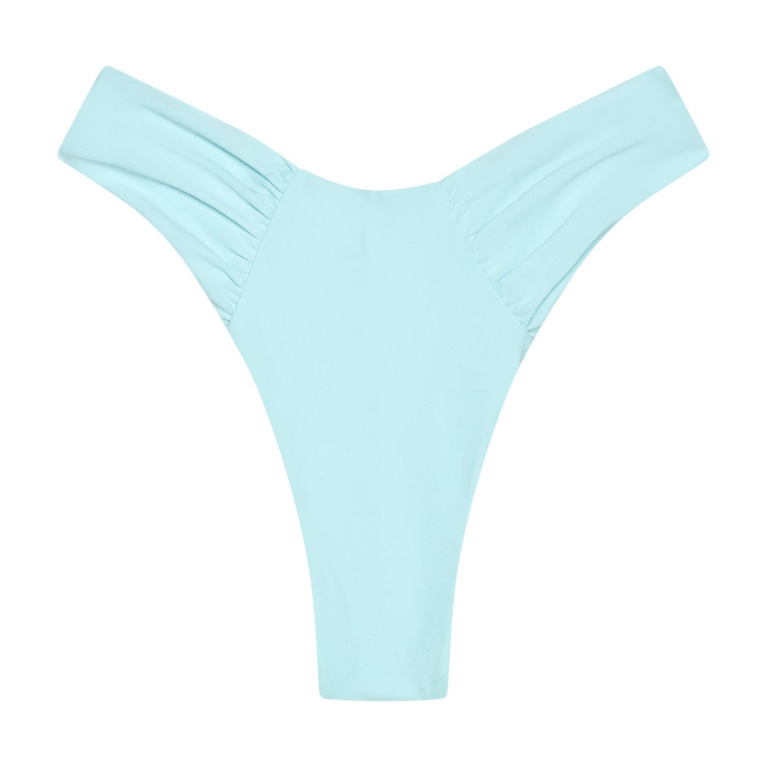 Aja Swimline Women's Calypso Ruched Bikini Bottom - Blue