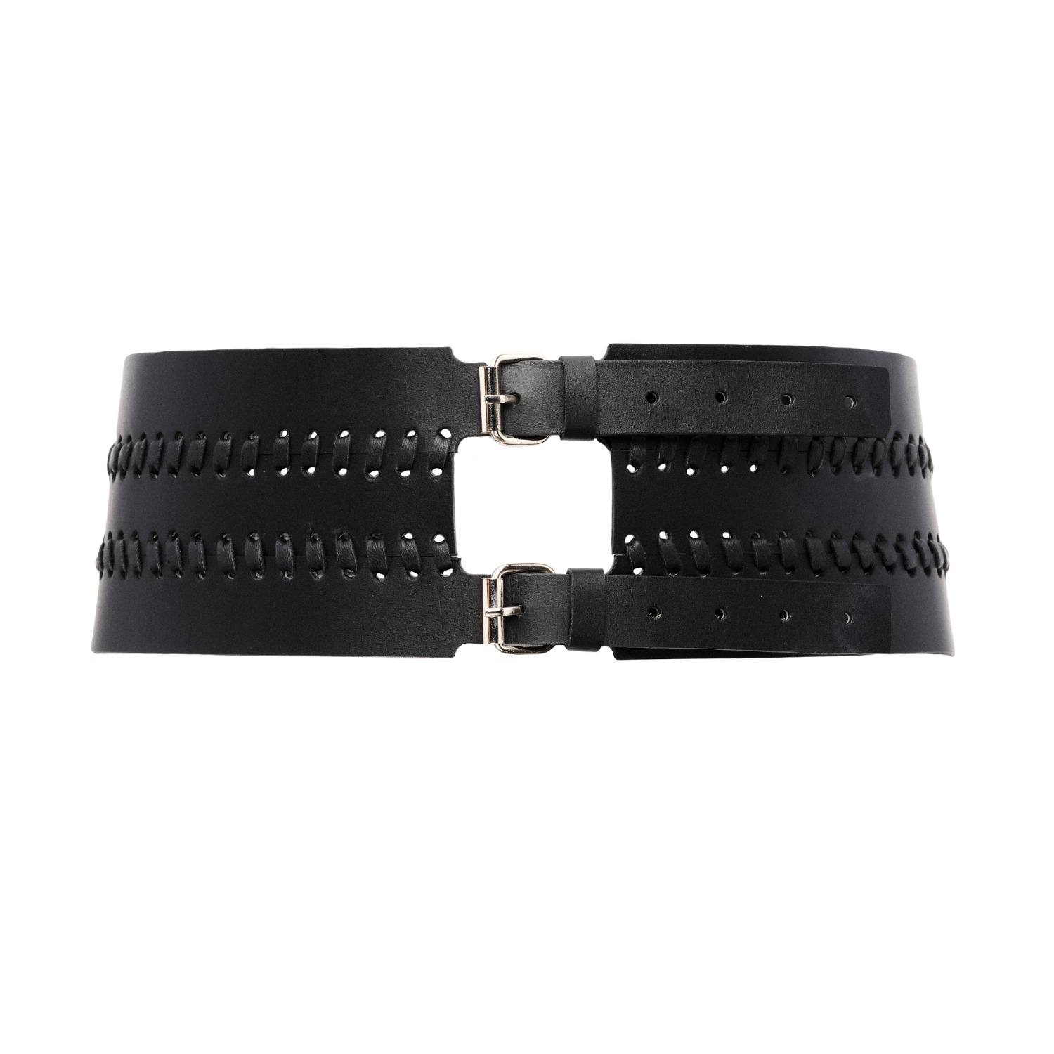 Waist Black Corset Leather Belt Frida, PLIK x HAYA