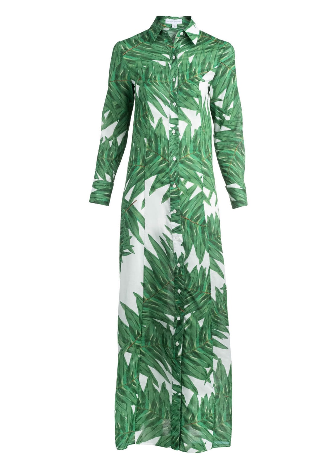 Women’s Green Kathe Cotton Dress In Queen Palm Large Ala Von Auersperg