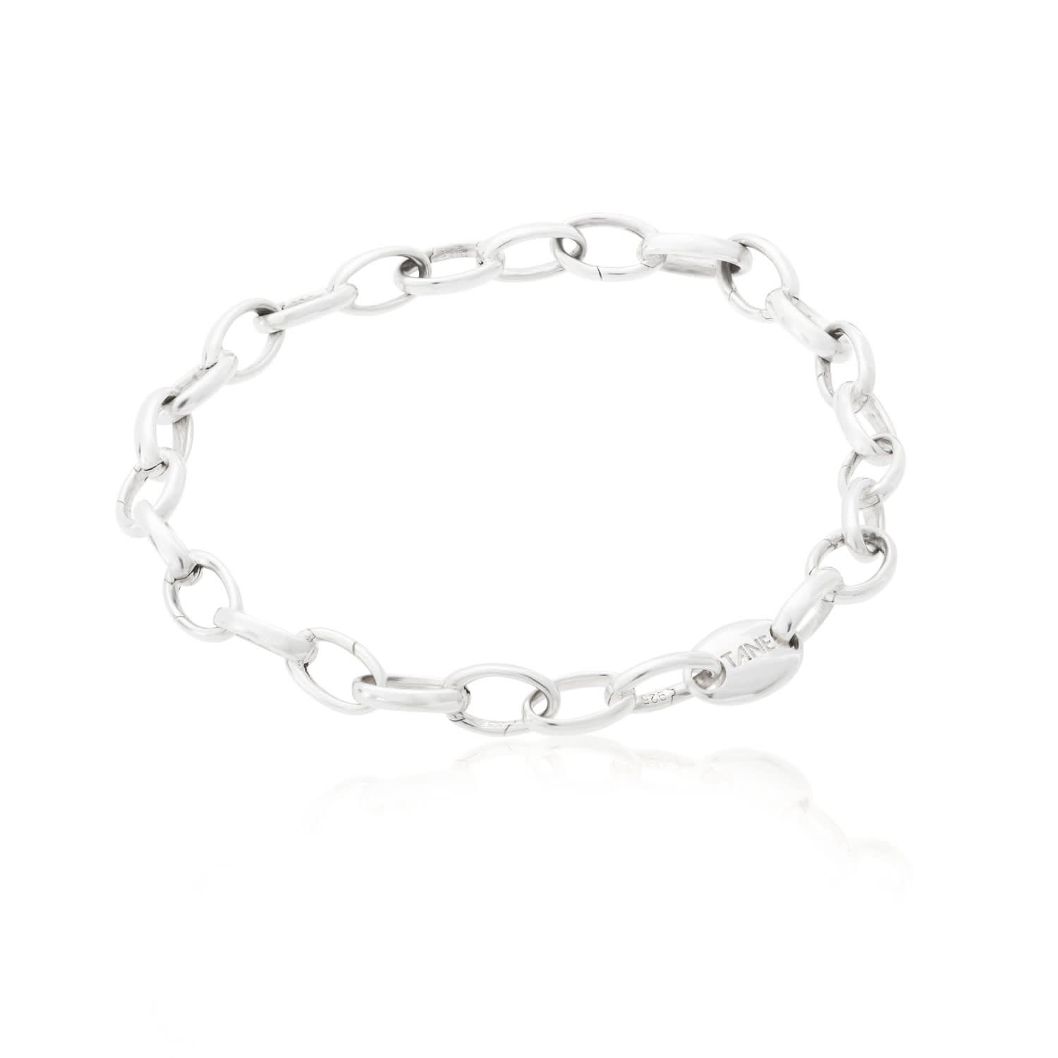 Matilda Bracelet Handmade In Sterling Silver With Links For Charms Tane Wolf Badger