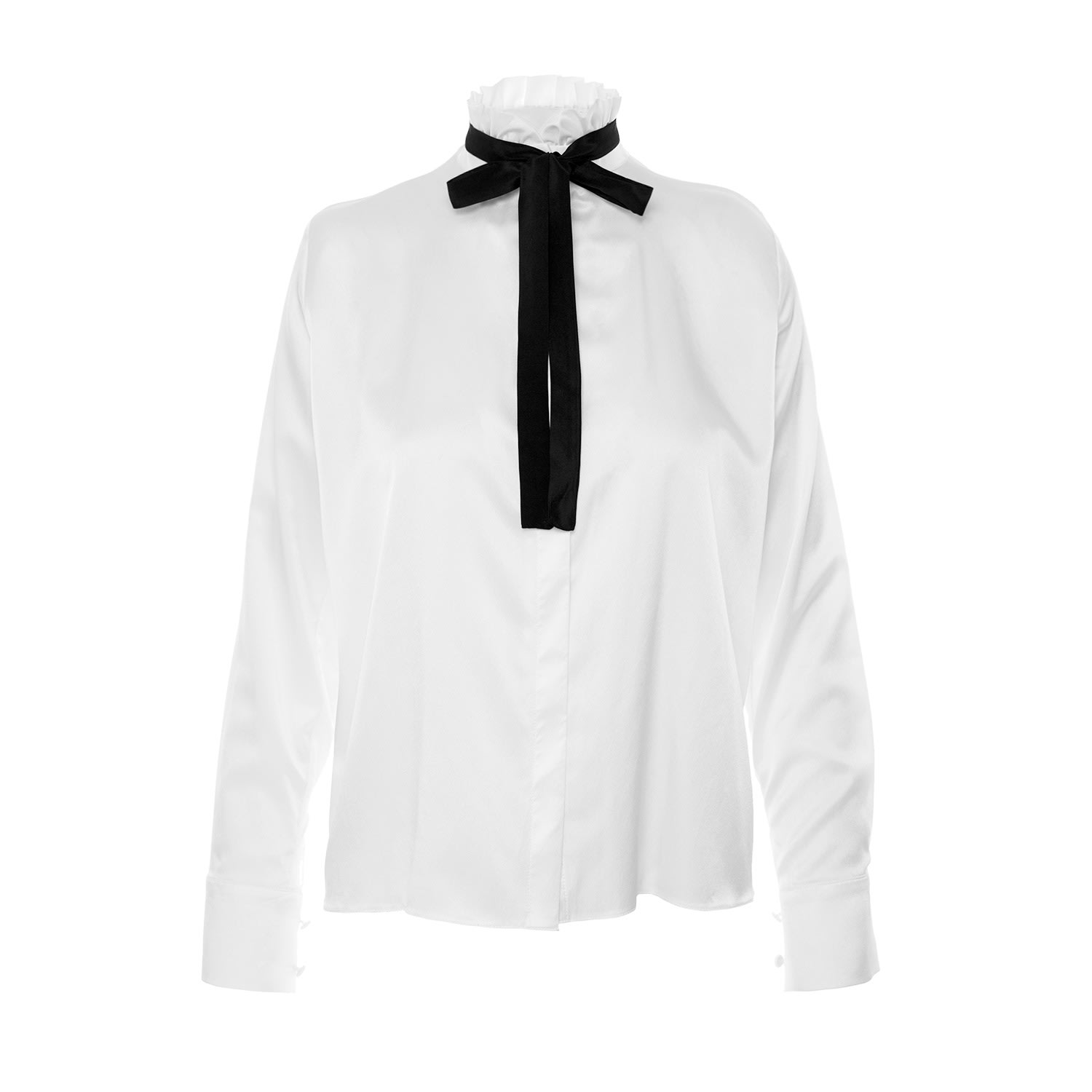 Framboise Women's Imelde White Silk Shirt In White