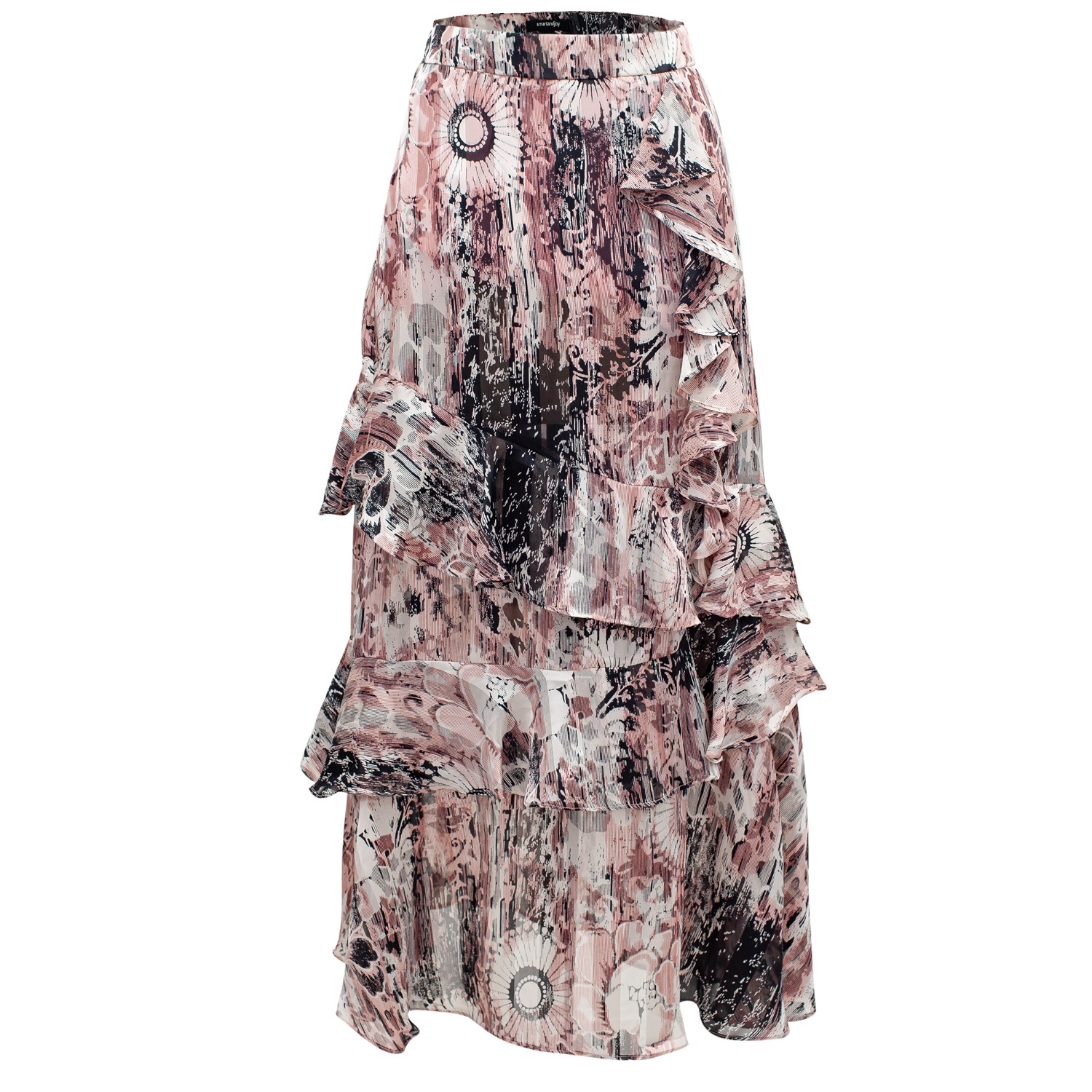 Chiffon skirt cheap long purple
