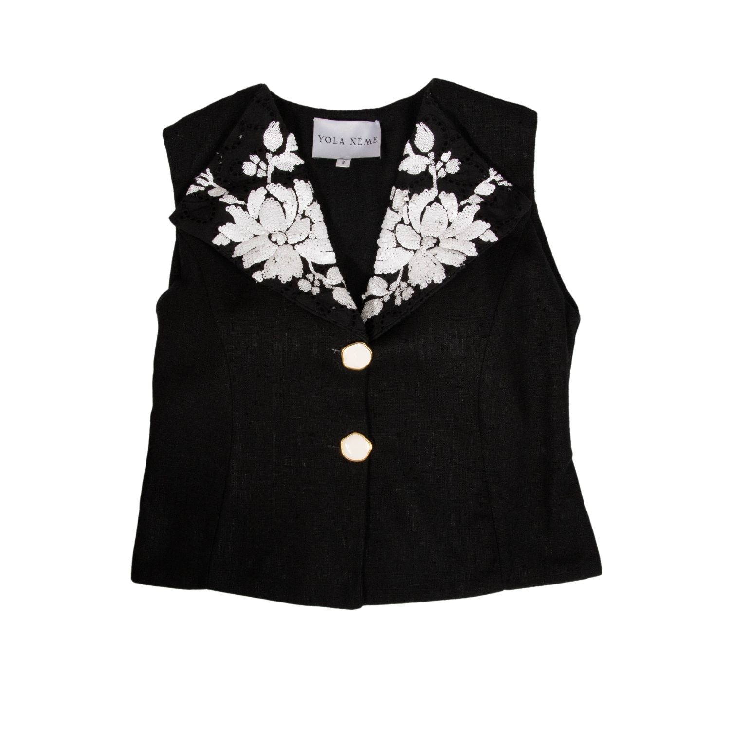 Yola Neme Women's Black / White Paraiso Top In Black/white