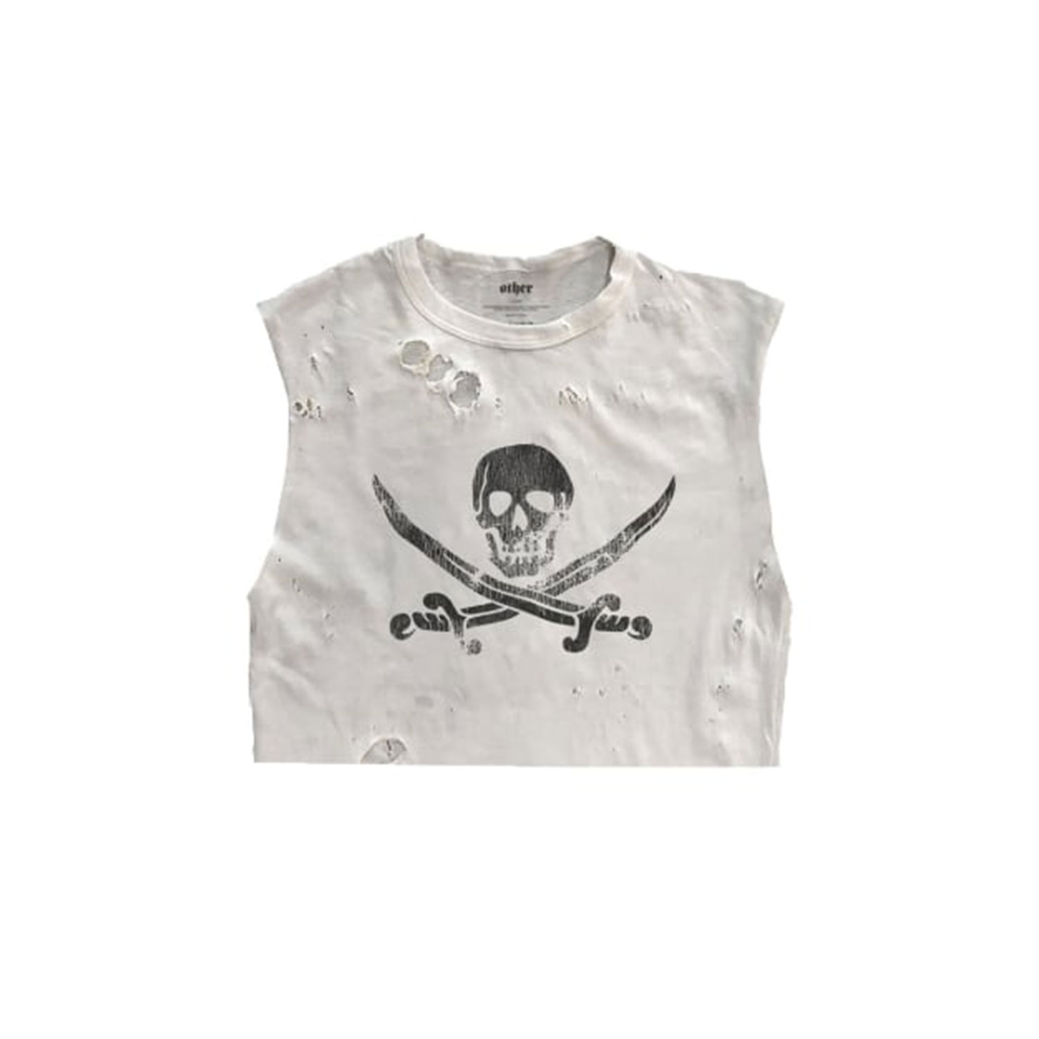 Women’s Other Road Crue Cropped - Thrasher Tank - White Extra Large OTHER UK