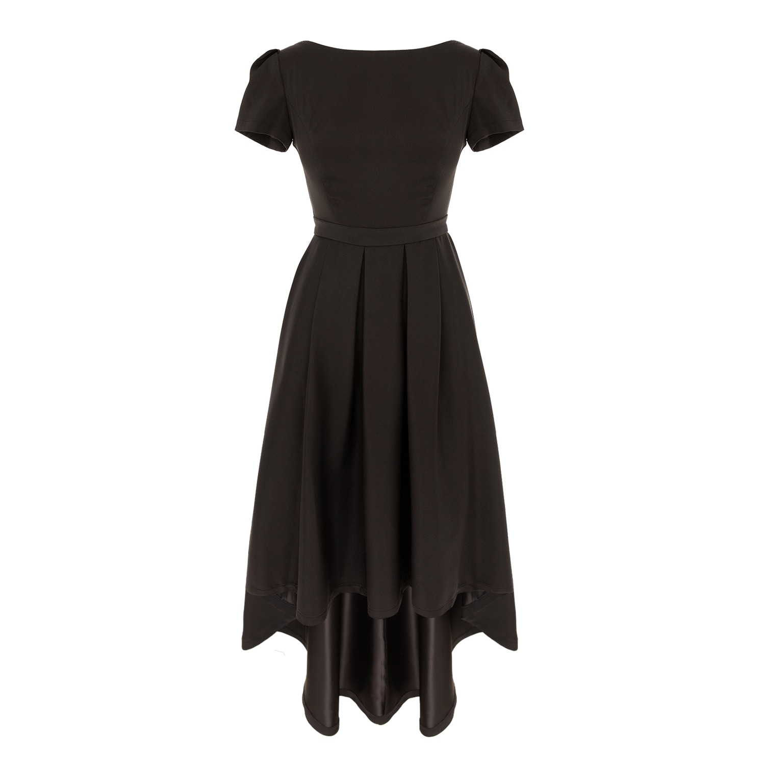 Women’s New York Classic Asymmetrical Dress With Pockets In Black Small Roserry