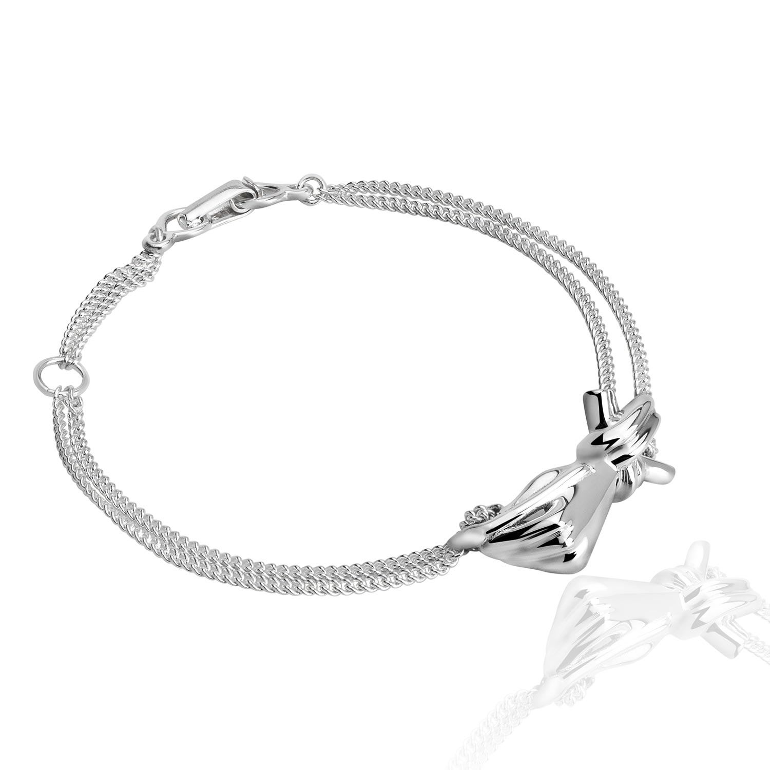 Tane México 1942 Women's Silver The Artist's Hand Bracelet In Gray